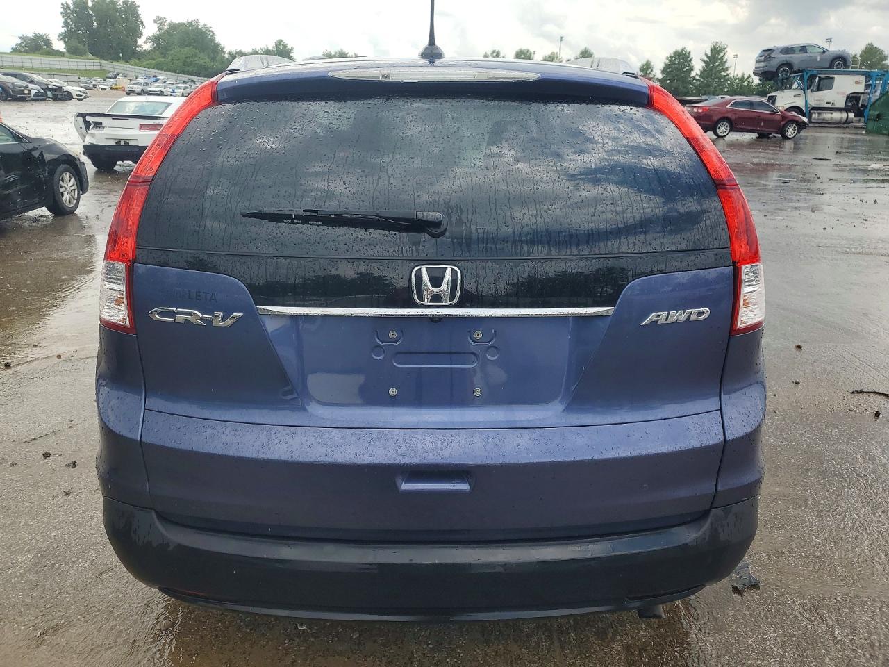 2013 Honda Cr-v Exl Blue vin: 2HKRM4H71DH624936