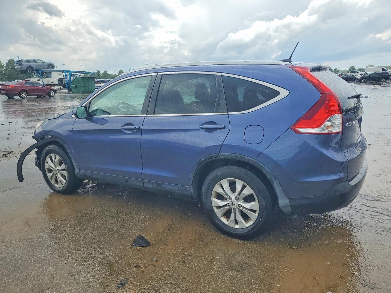 2013 Honda Cr-v Exl Blue vin: 2HKRM4H71DH624936