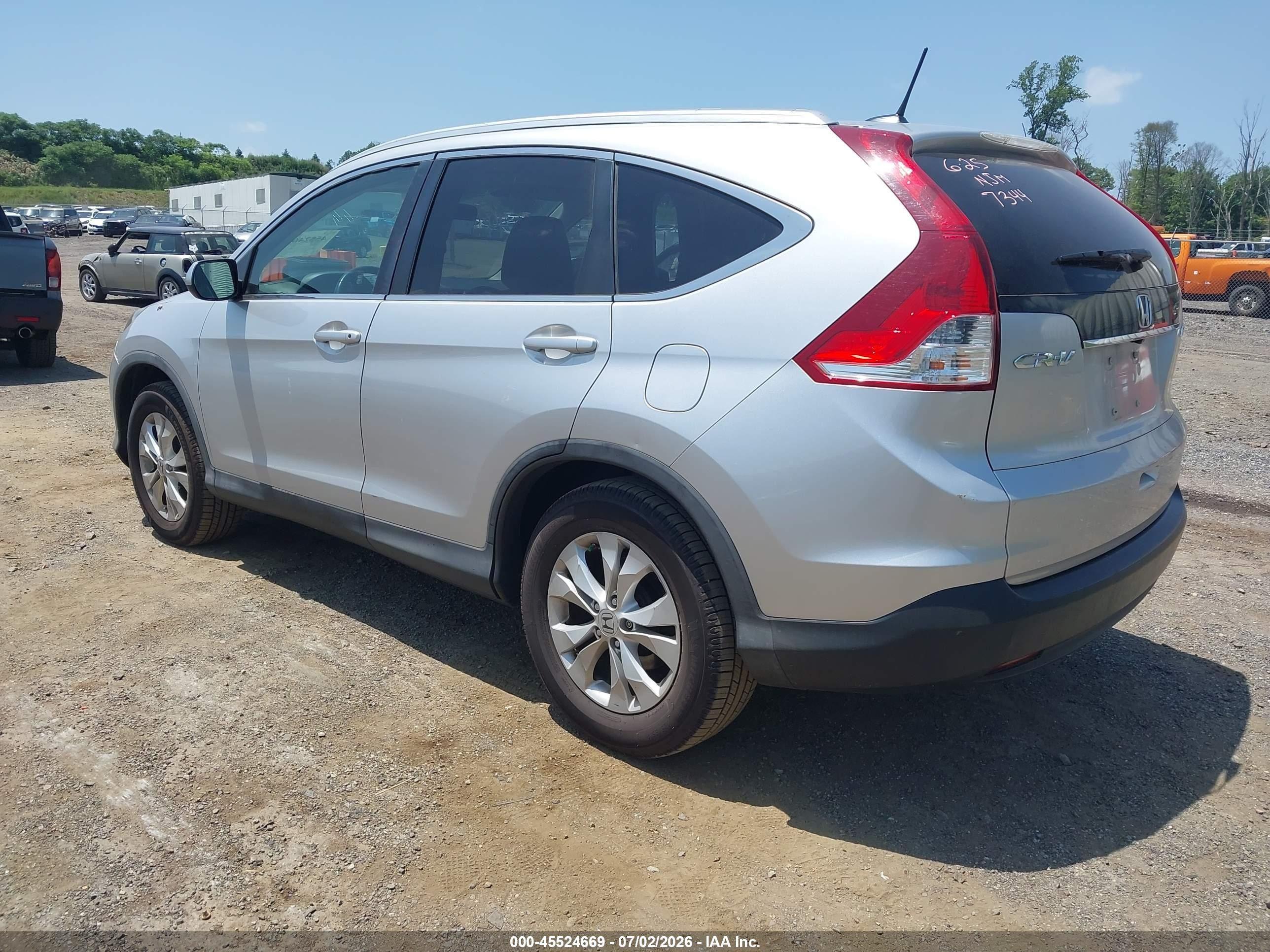2013 Honda Cr-v Ex-l Silver vin: 2HKRM4H71DH647911