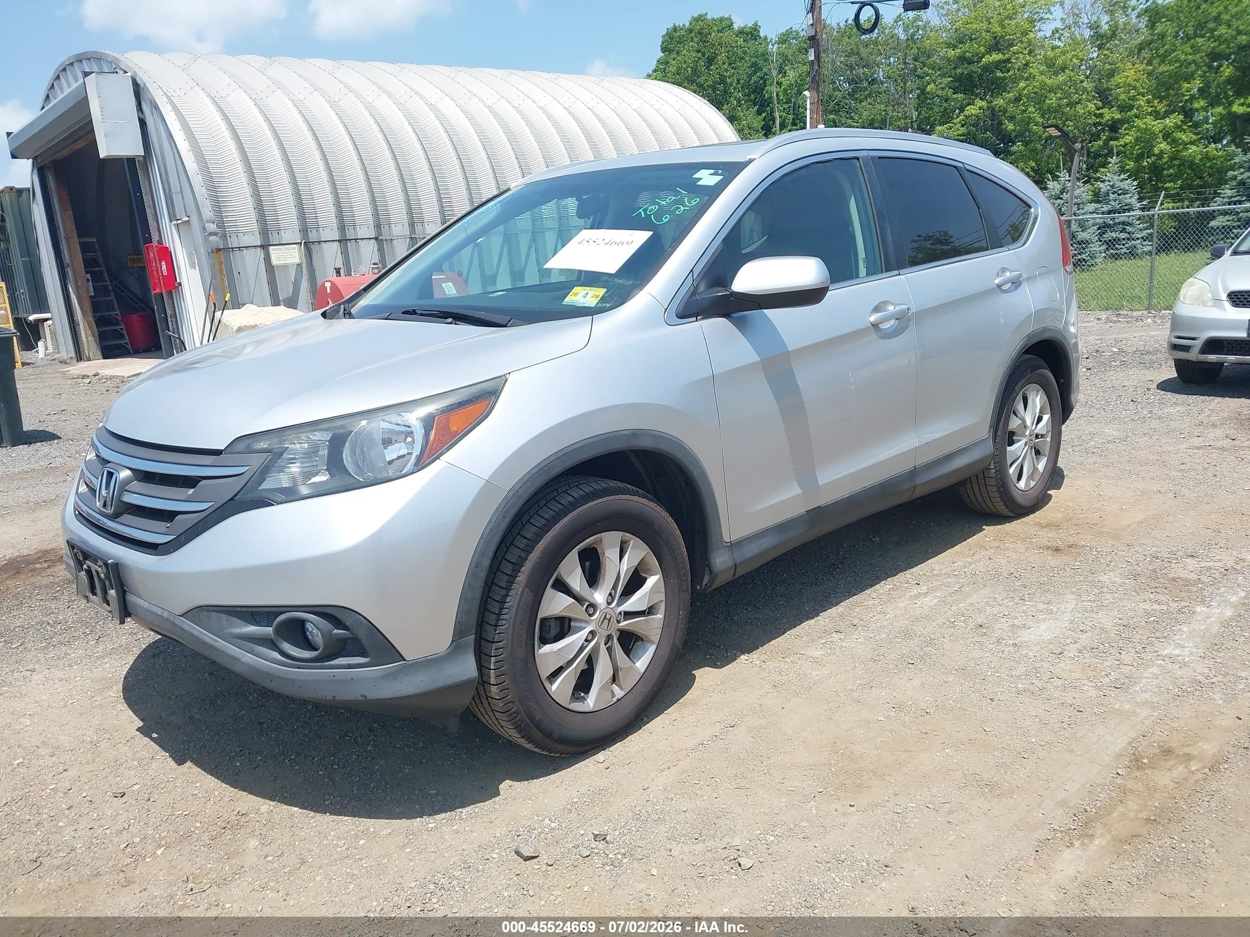 2013 Honda Cr-v Ex-l Silver vin: 2HKRM4H71DH647911