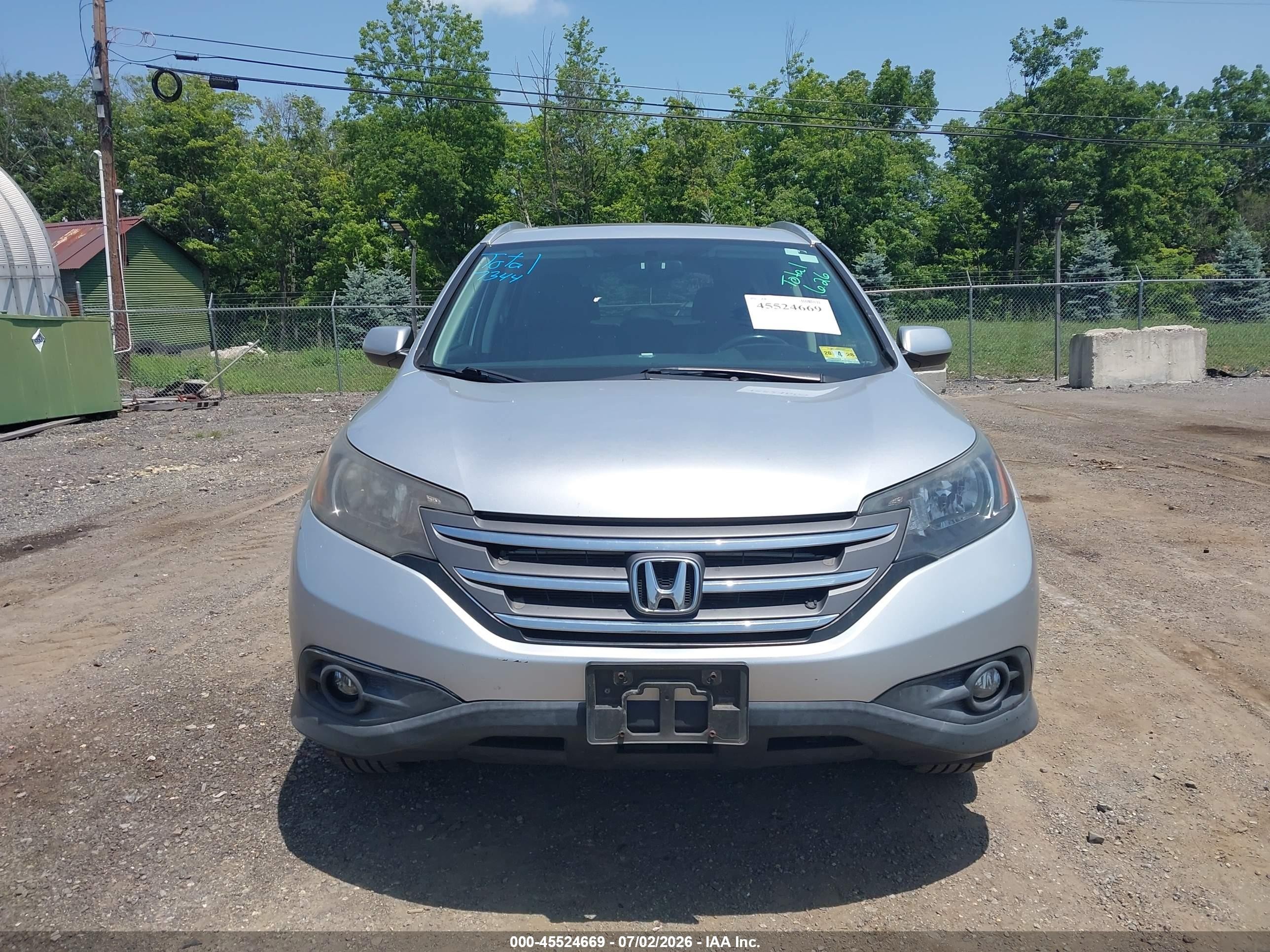 2013 Honda Cr-v Ex-l Silver vin: 2HKRM4H71DH647911