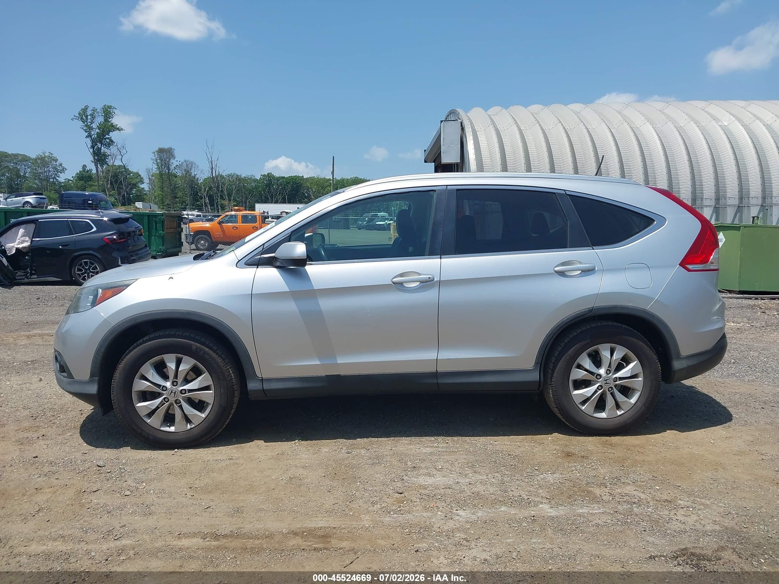 2013 Honda Cr-v Ex-l Silver vin: 2HKRM4H71DH647911