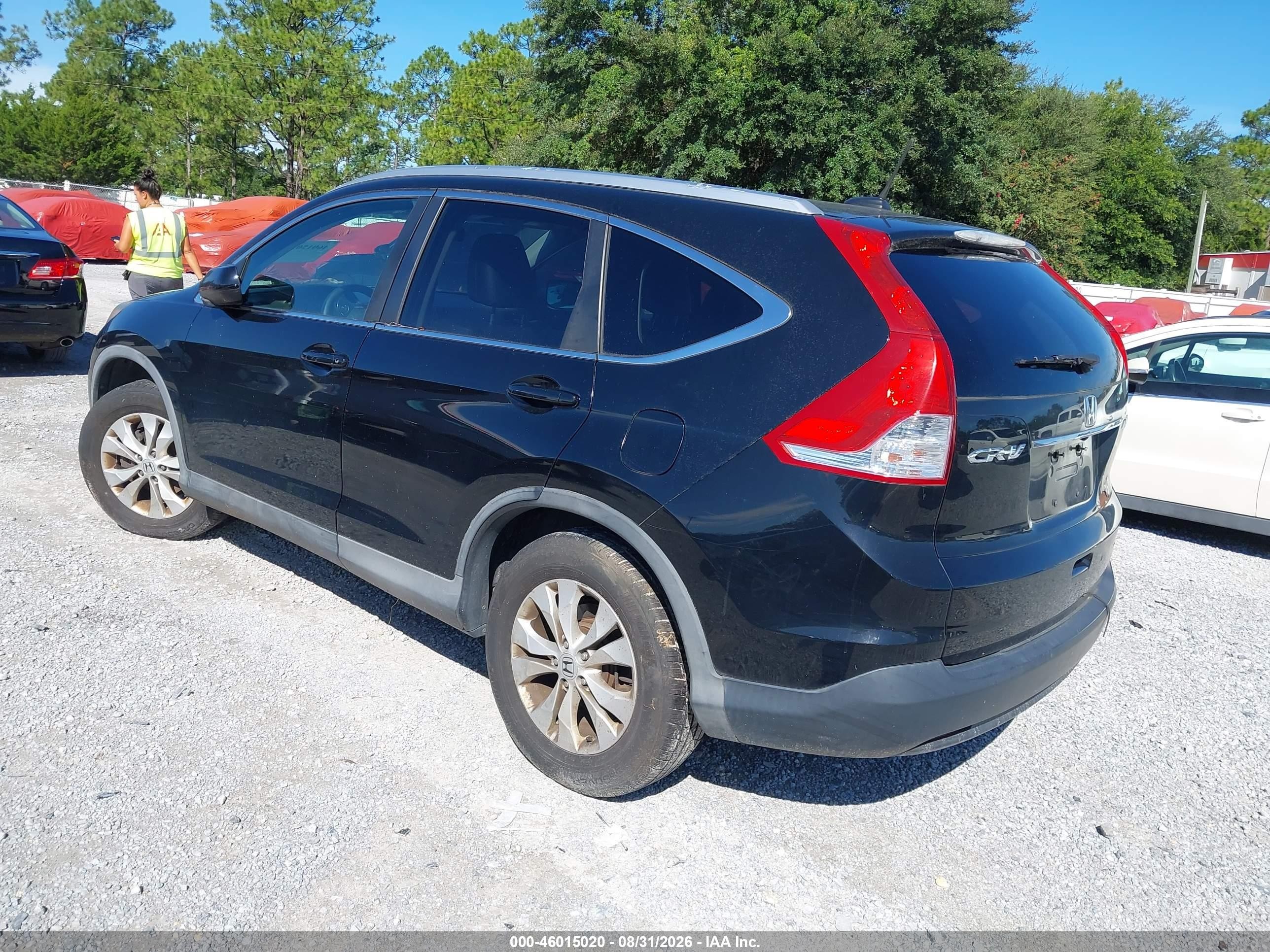 2013 Honda Cr-v Ex-l Black vin: 2HKRM4H71DH661954