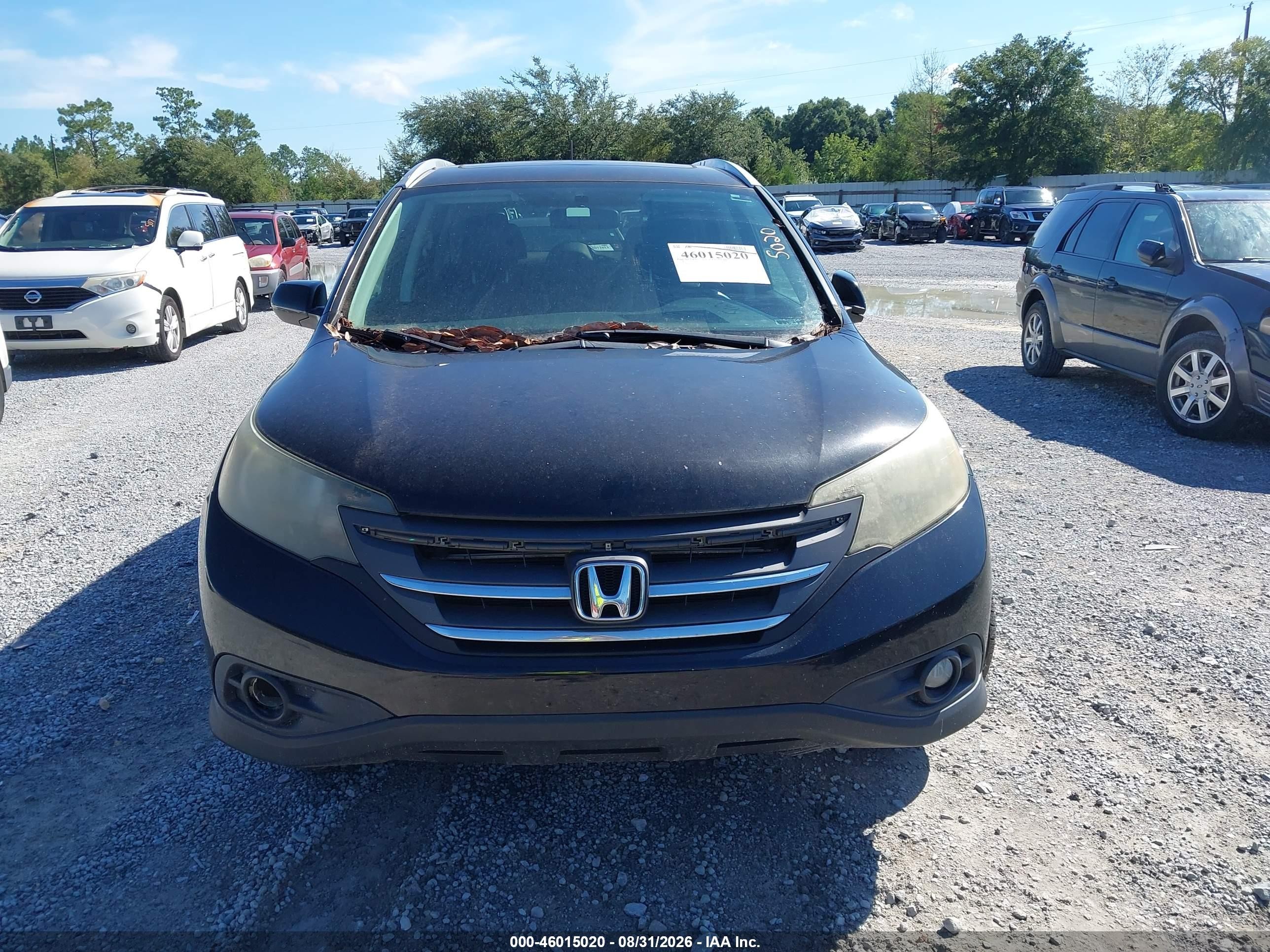 2013 Honda Cr-v Ex-l Black vin: 2HKRM4H71DH661954