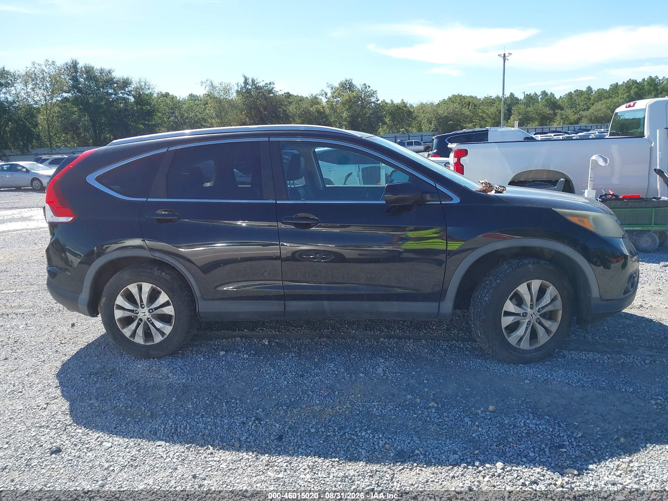2013 Honda Cr-v Ex-l Black vin: 2HKRM4H71DH661954