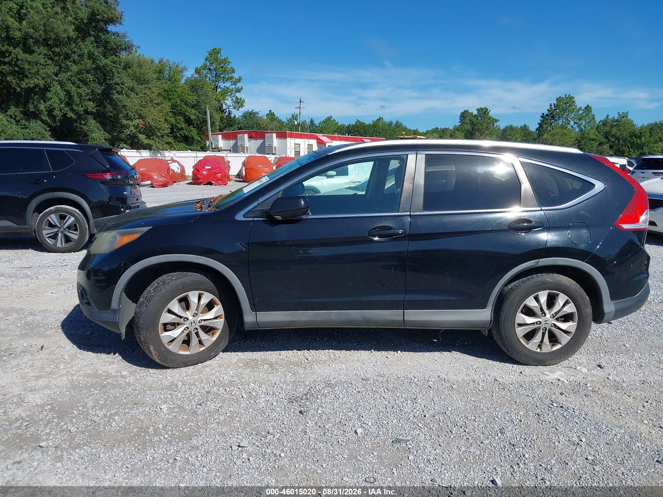 2013 Honda Cr-v Ex-l Black vin: 2HKRM4H71DH661954