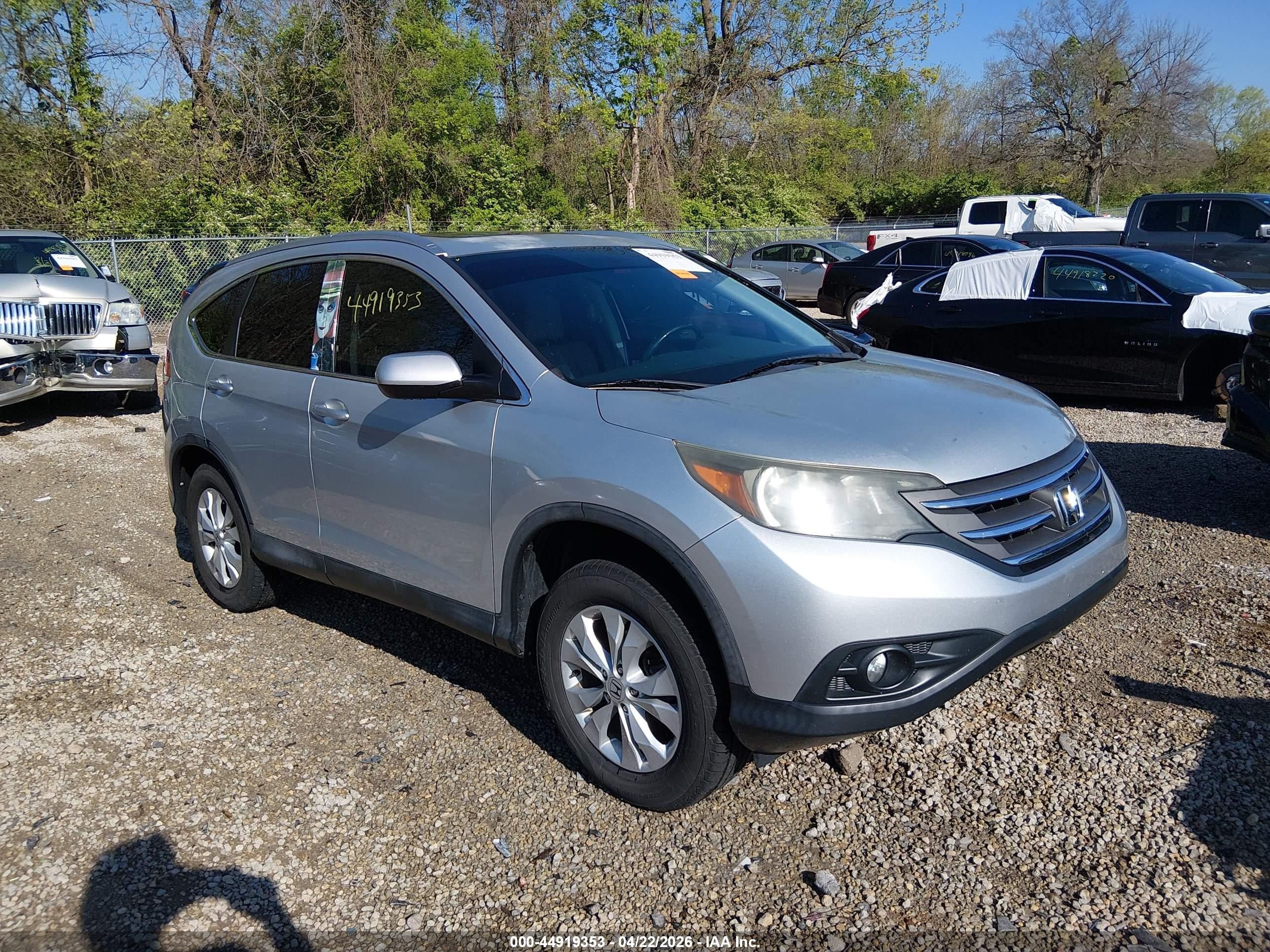 2013 Honda Cr-v Ex-l Silver vin: 2HKRM4H71DH667916