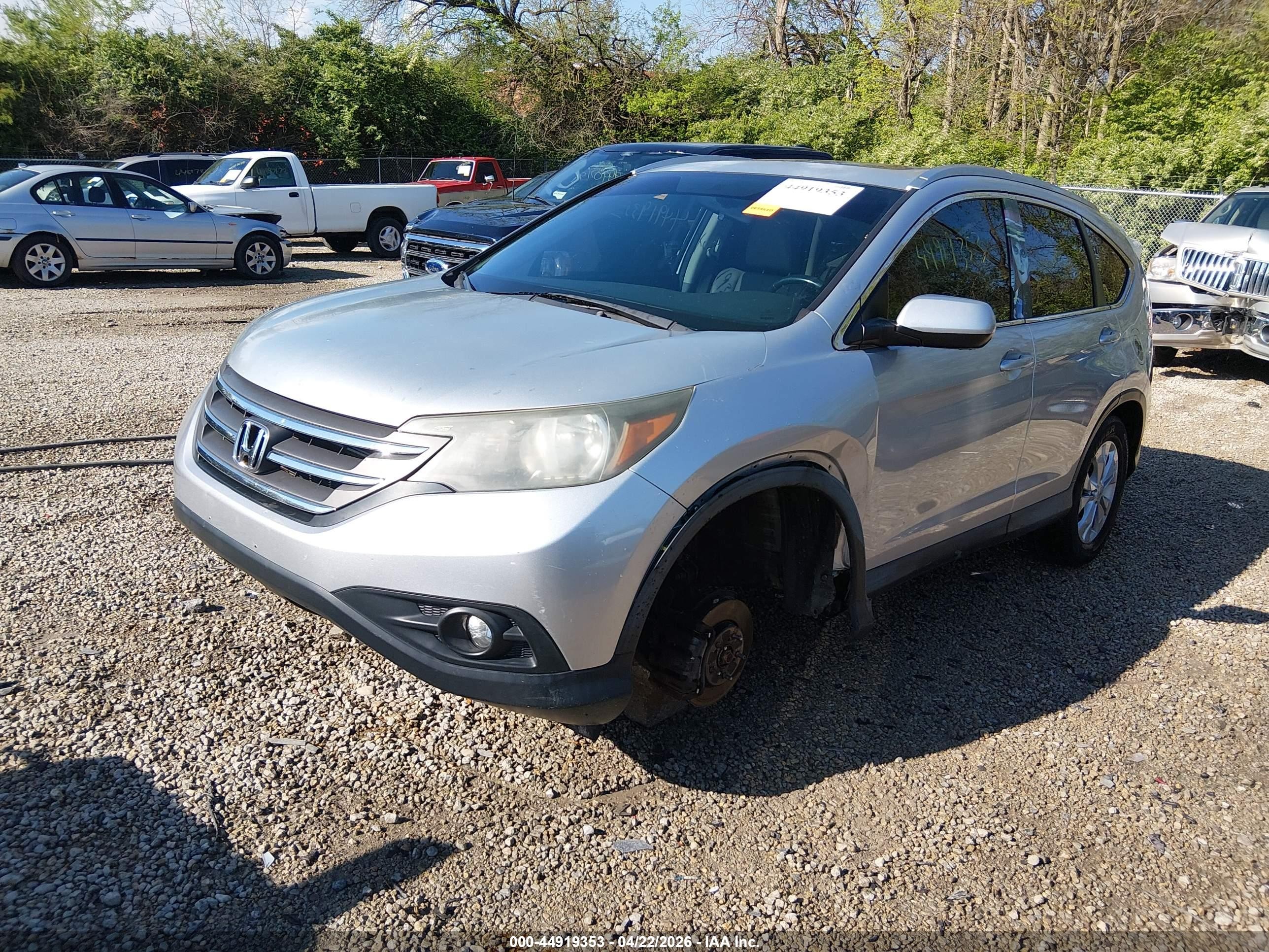 2013 Honda Cr-v Ex-l Silver vin: 2HKRM4H71DH667916