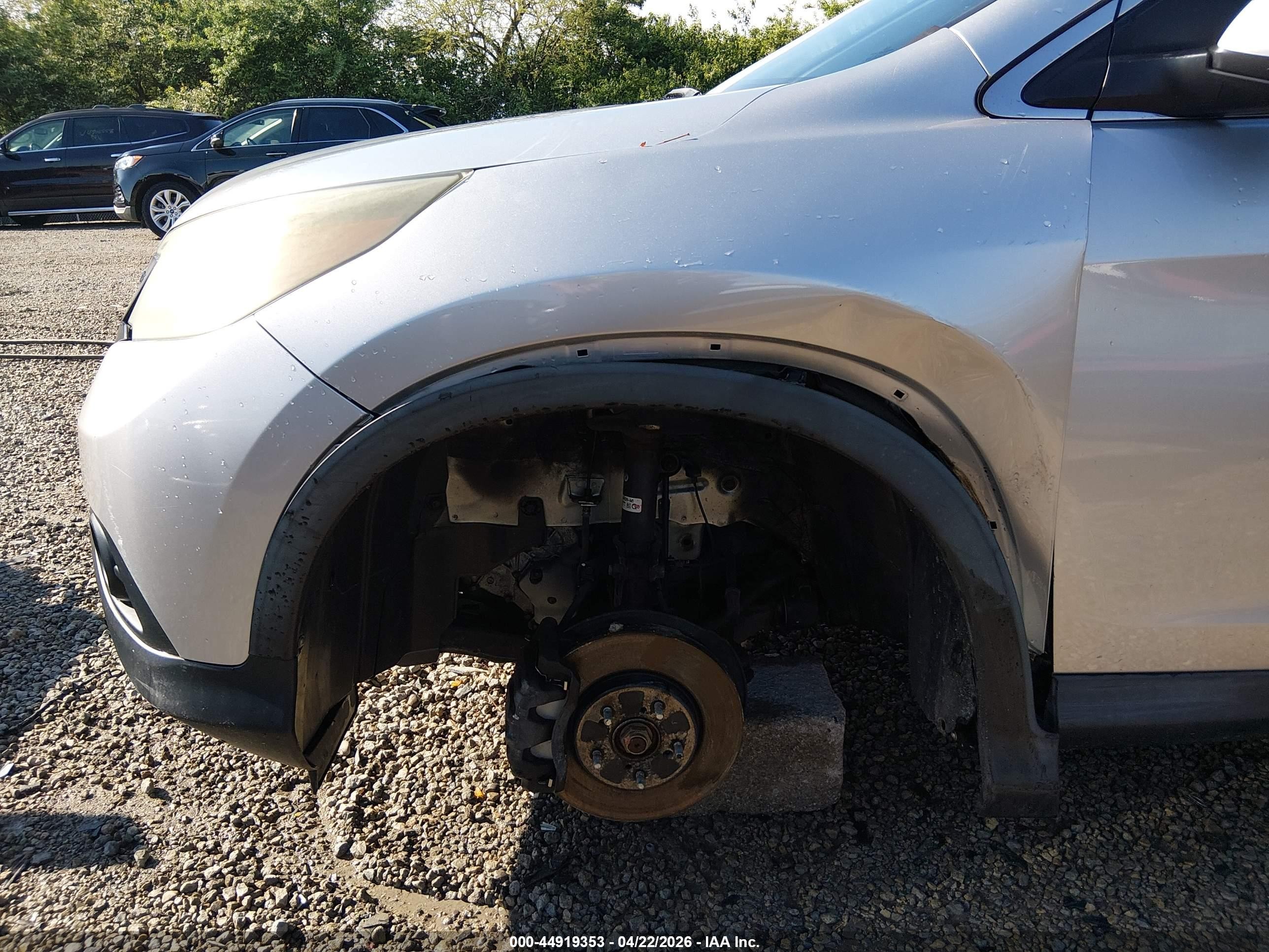 2013 Honda Cr-v Ex-l Silver vin: 2HKRM4H71DH667916