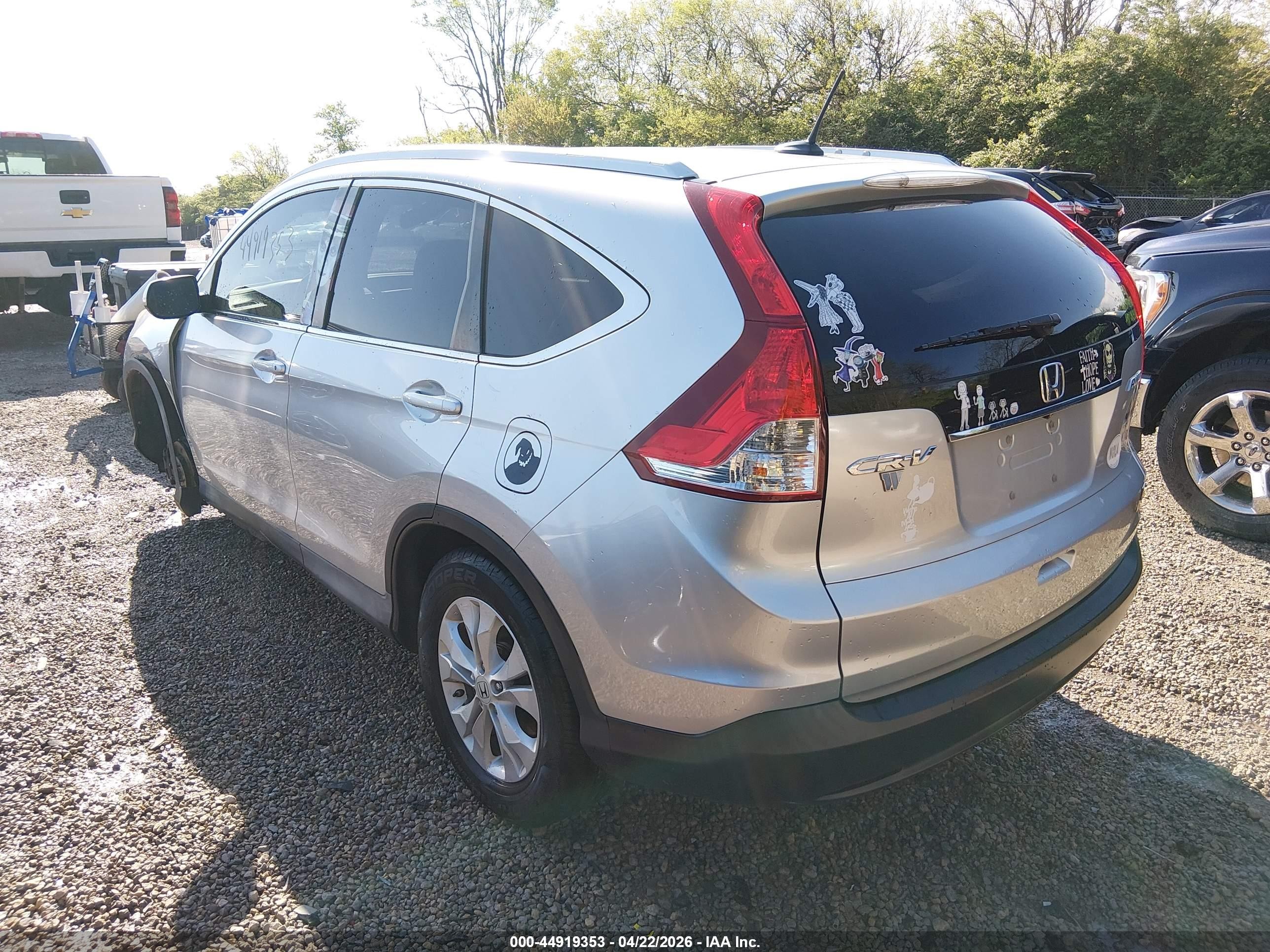 2013 Honda Cr-v Ex-l Silver vin: 2HKRM4H71DH667916