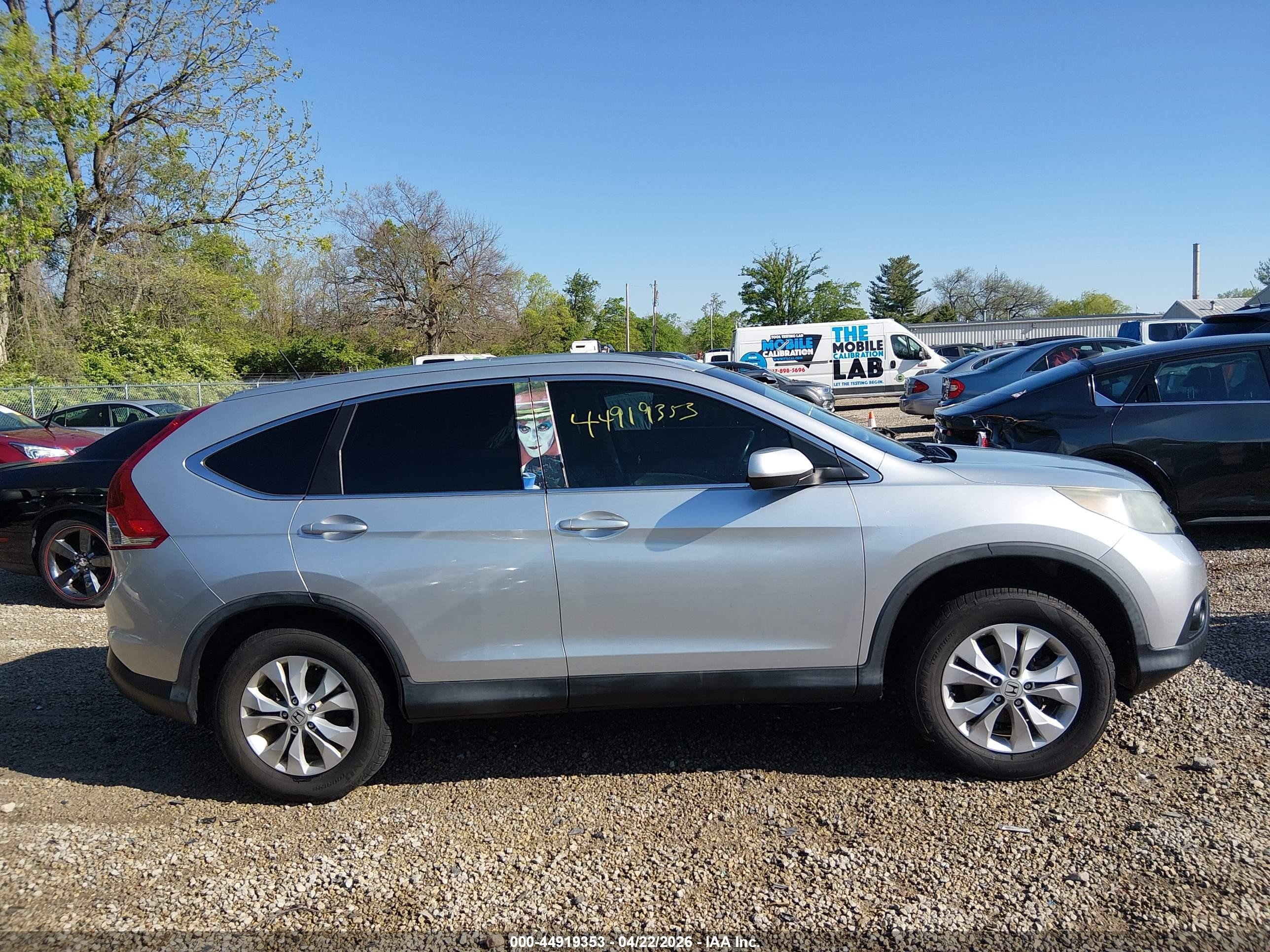2013 Honda Cr-v Ex-l Silver vin: 2HKRM4H71DH667916