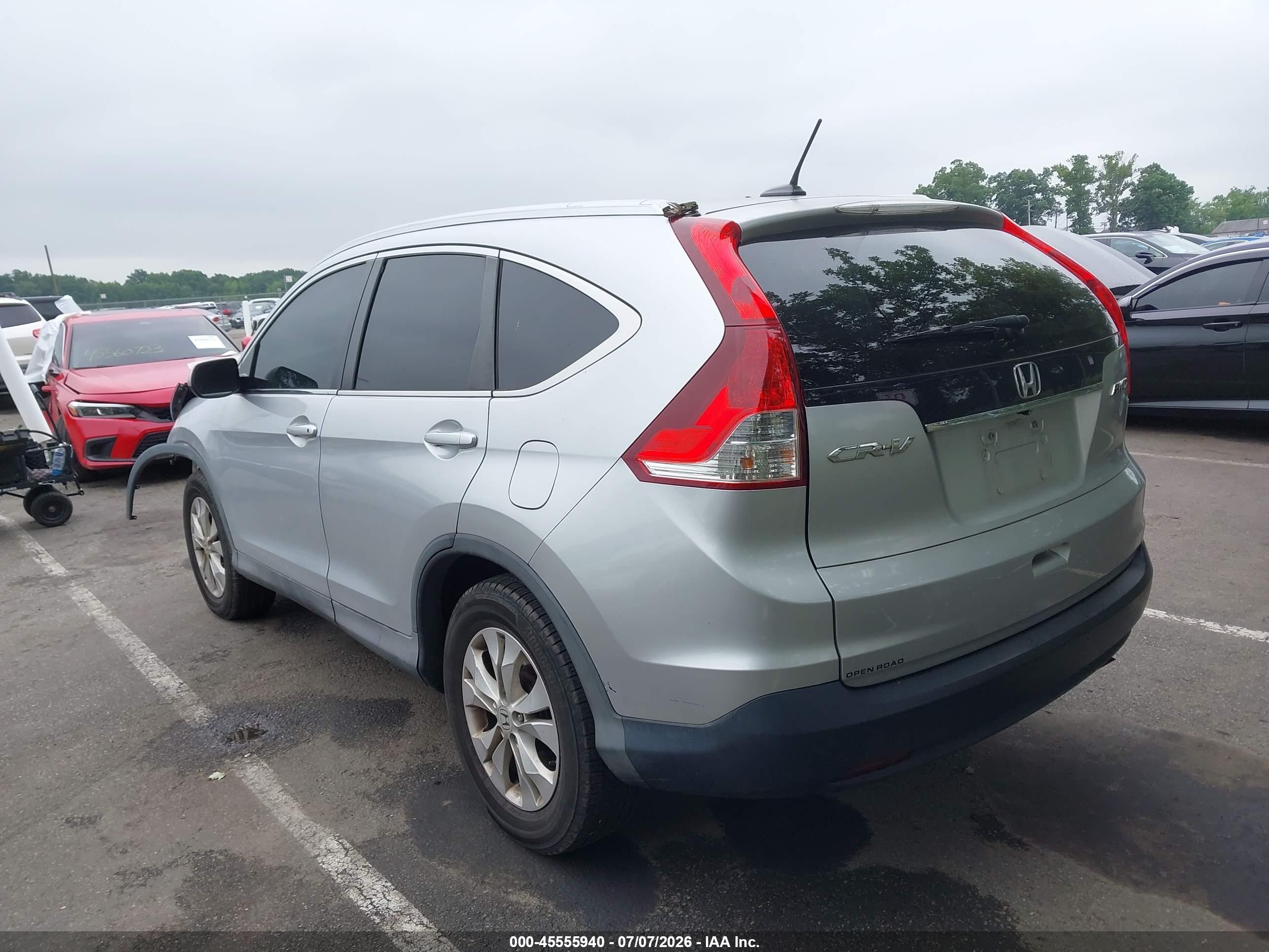 2013 Honda Cr-v Ex-l Silver vin: 2HKRM4H71DH671352