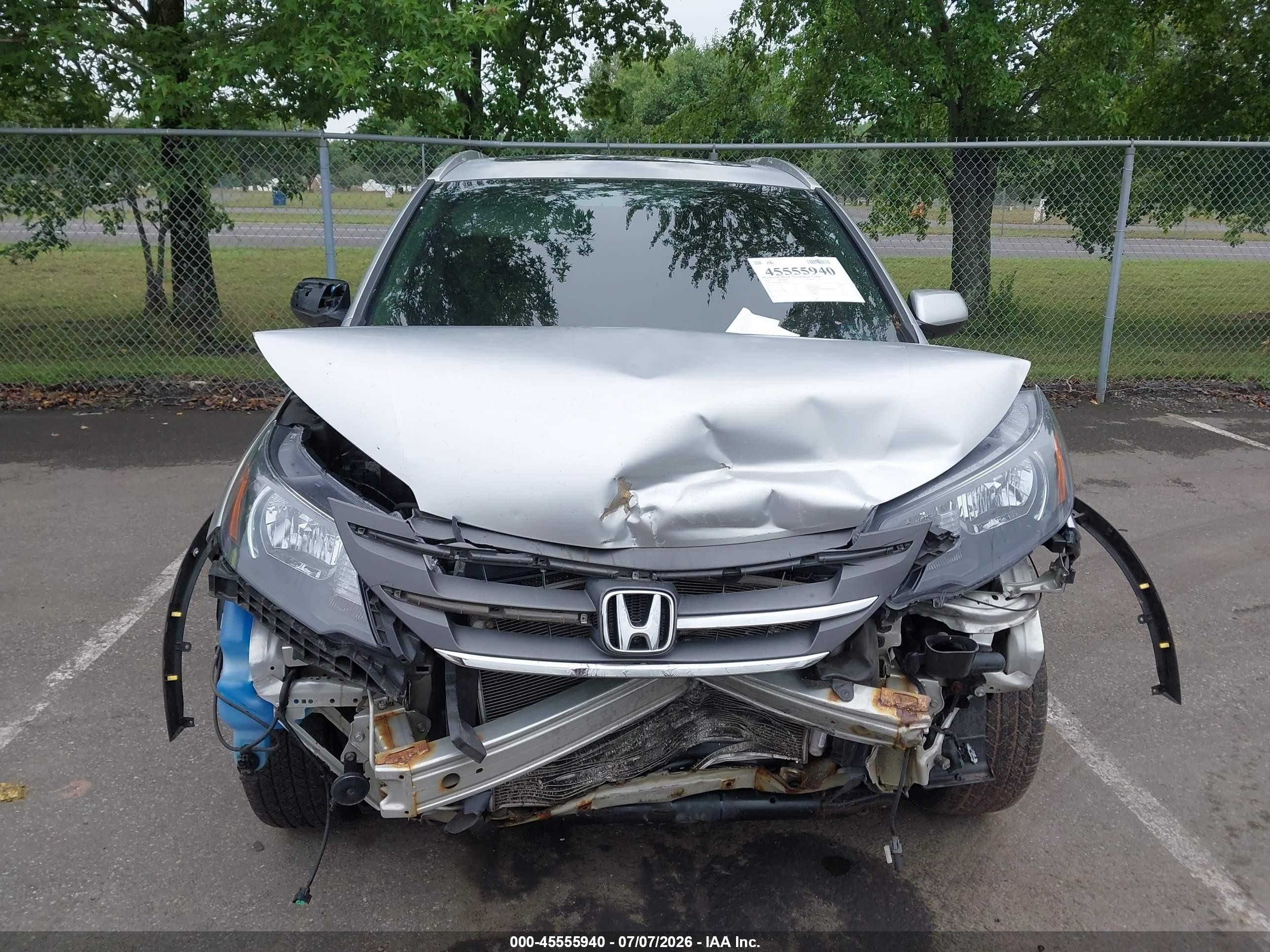 2013 Honda Cr-v Ex-l Silver vin: 2HKRM4H71DH671352