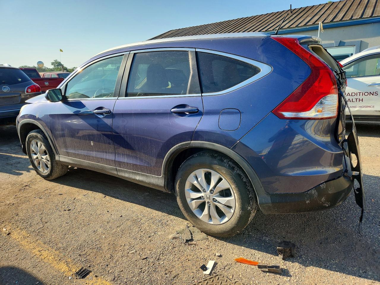 2014 Honda Cr-v Exl Синий vin: 2HKRM4H71EH614280