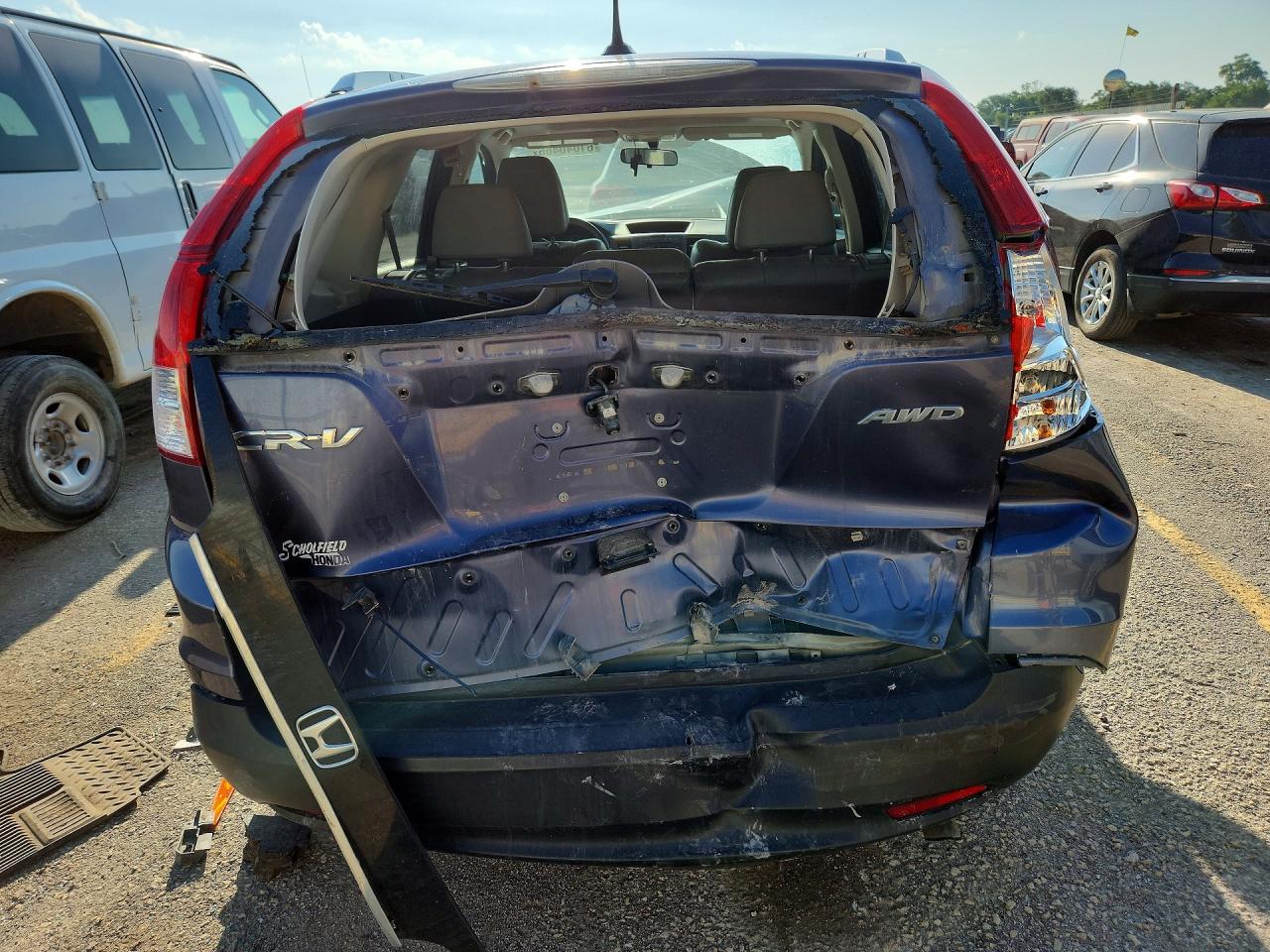 2014 Honda Cr-v Exl Синий vin: 2HKRM4H71EH614280