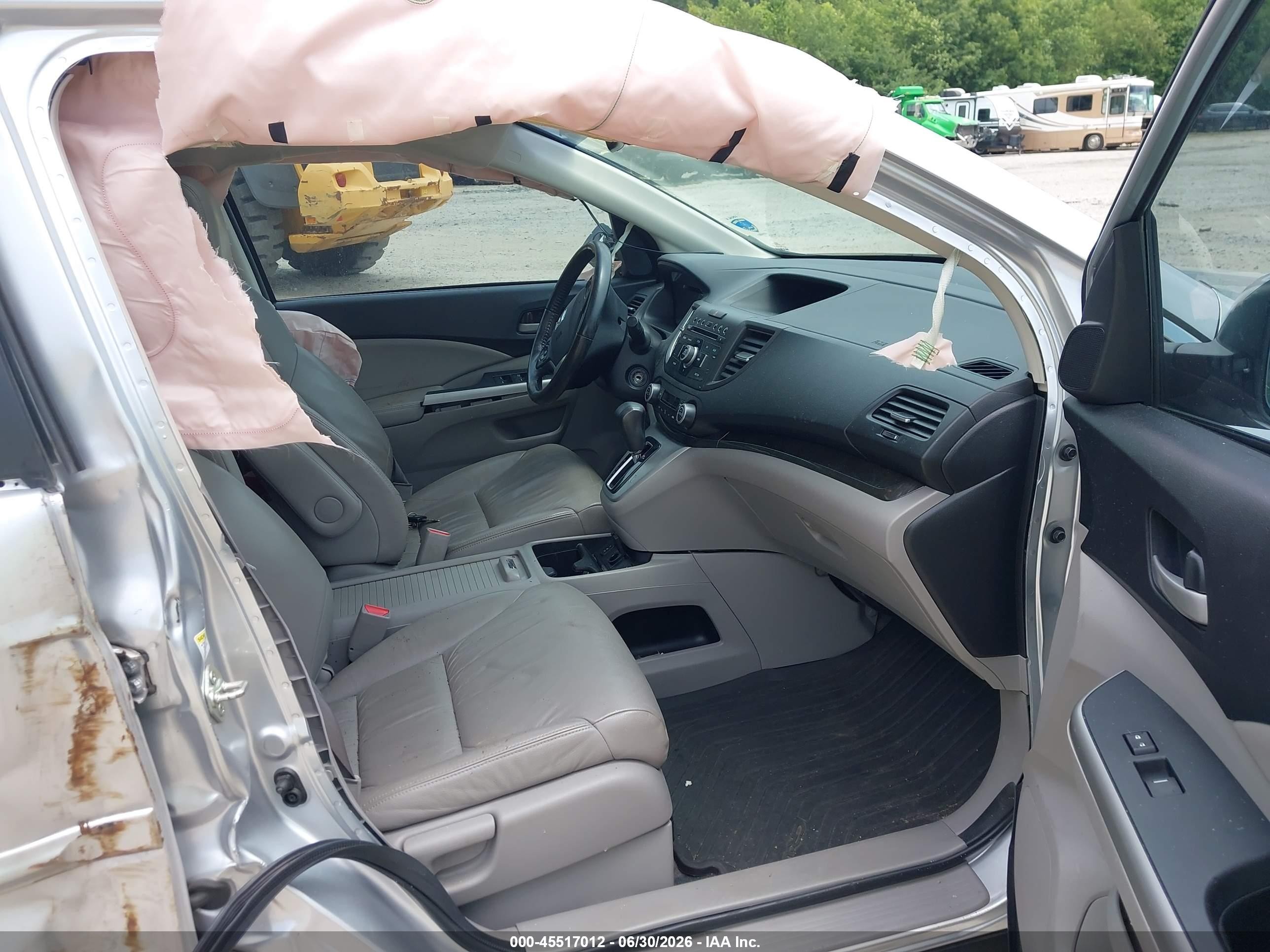 2014 Honda Cr-v Ex-l Silver vin: 2HKRM4H71EH619141