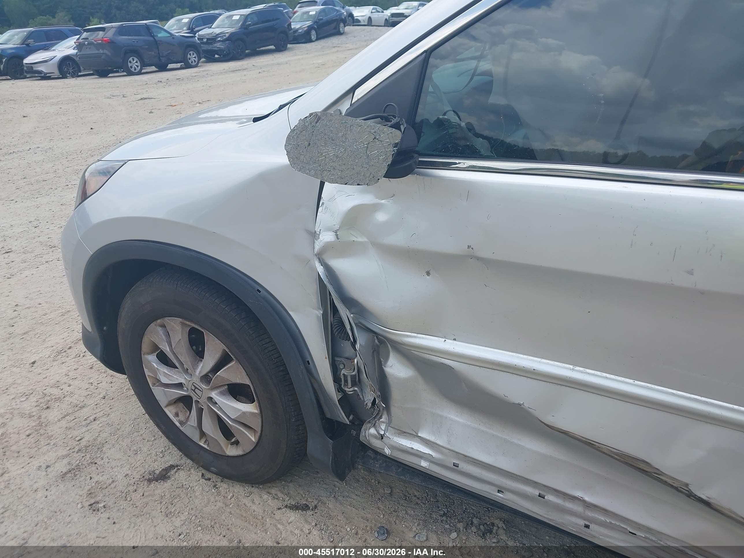 2014 Honda Cr-v Ex-l Silver vin: 2HKRM4H71EH619141