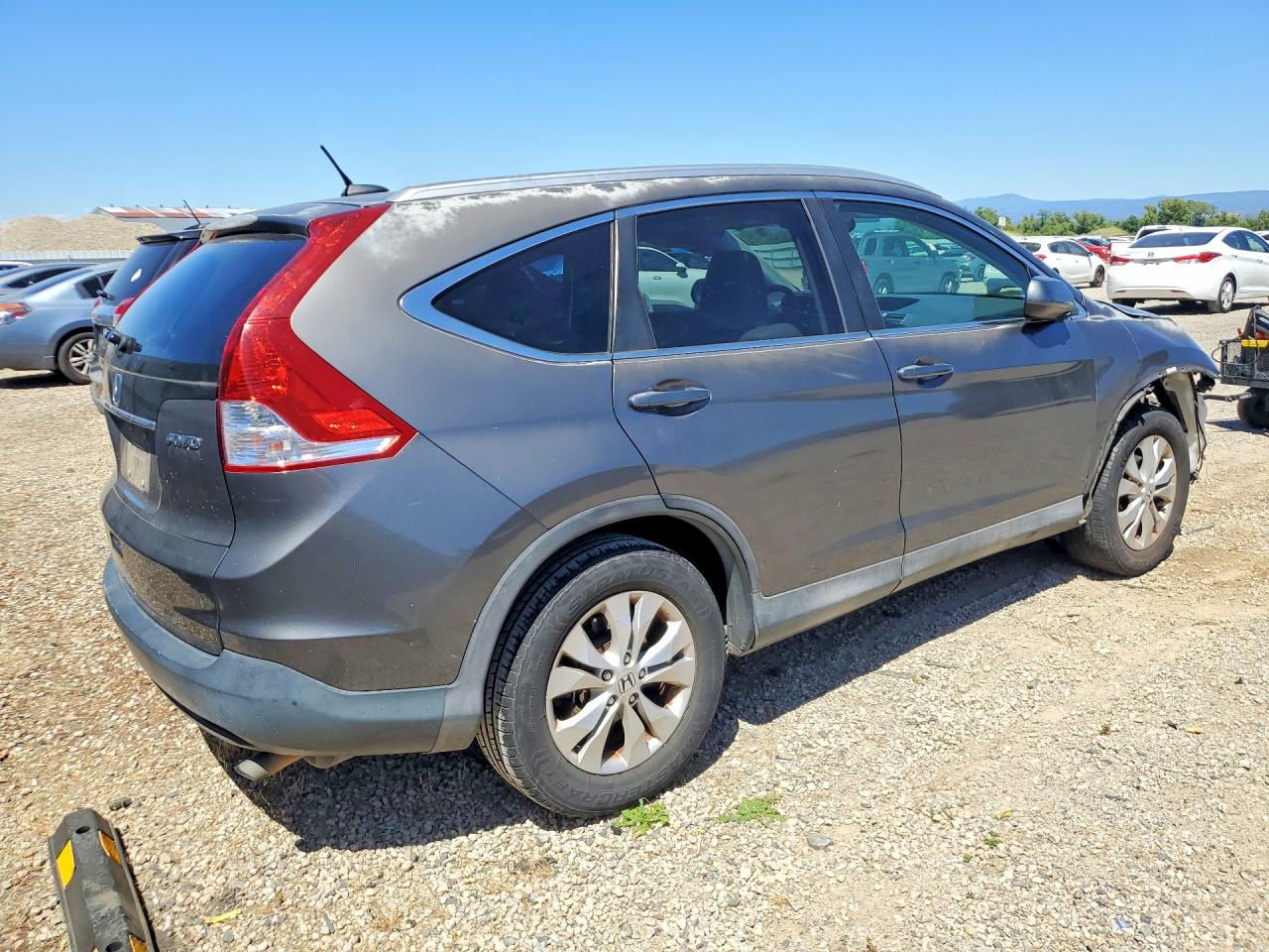 2014 Honda Cr-v Exl Gray vin: 2HKRM4H71EH630673