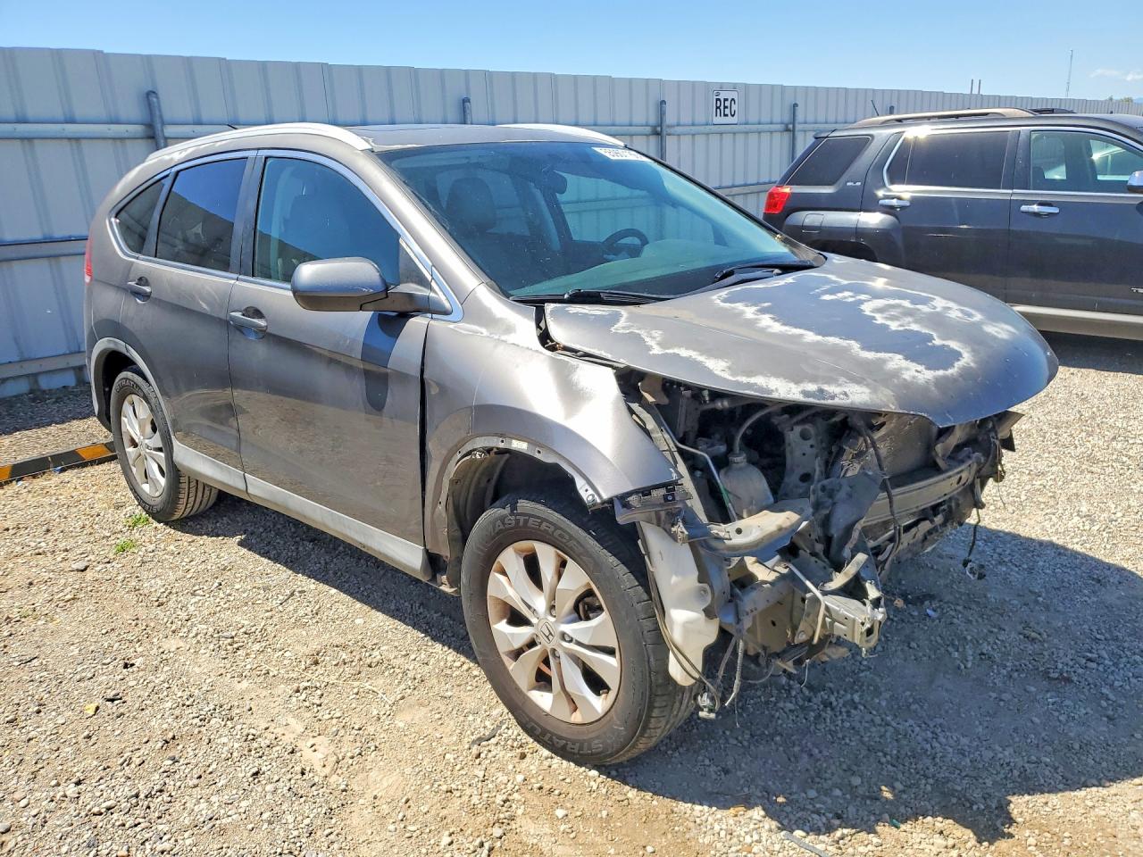 2014 Honda Cr-v Exl Gray vin: 2HKRM4H71EH630673