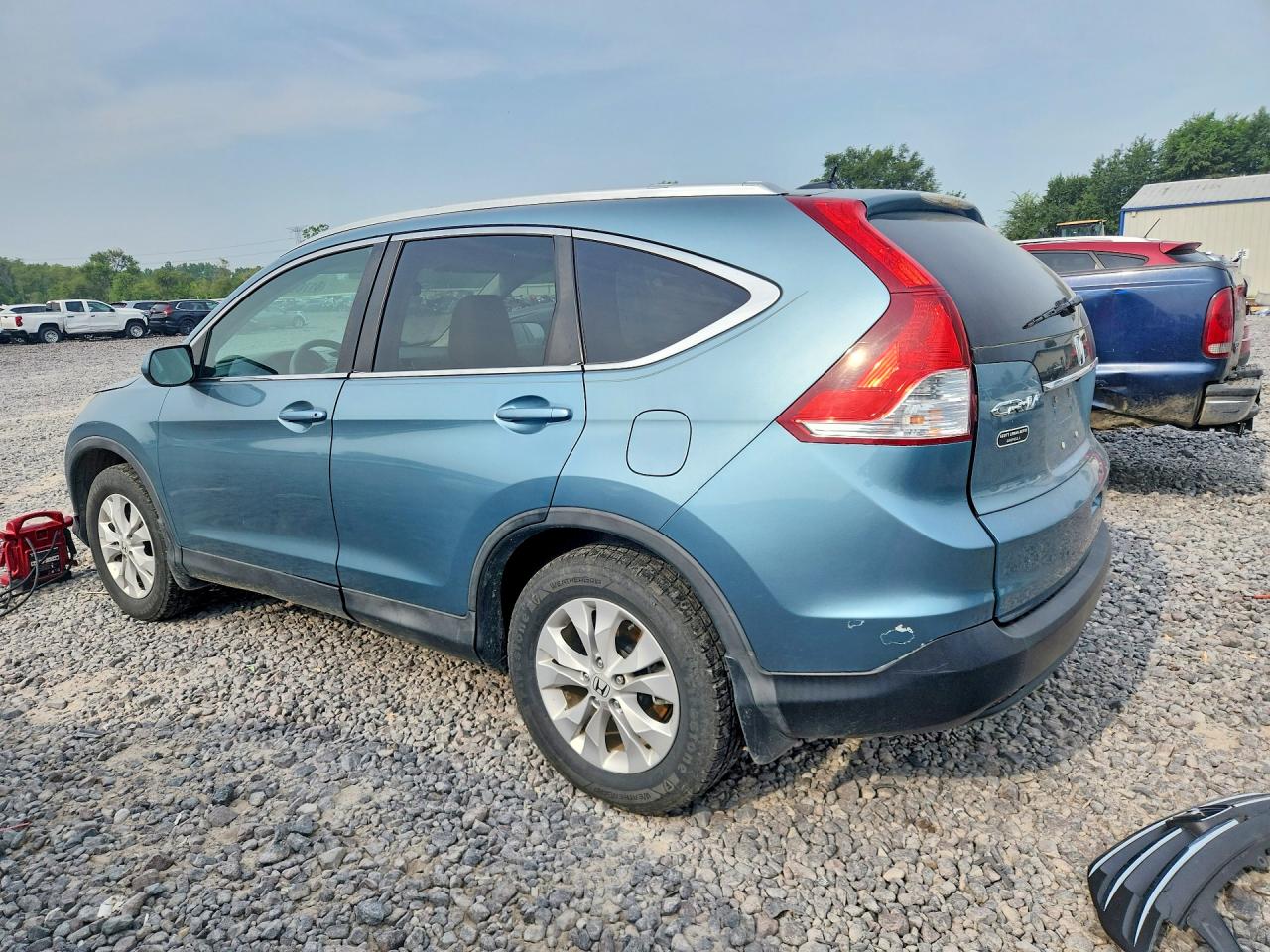 2014 Honda Cr-v Exl Blue vin: 2HKRM4H71EH632326