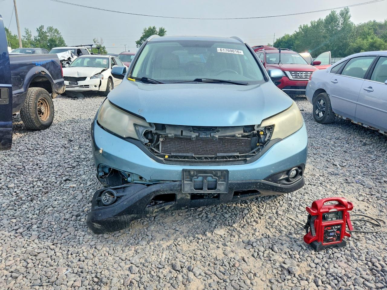 2014 Honda Cr-v Exl Blue vin: 2HKRM4H71EH632326