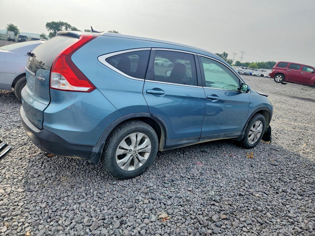 2014 Honda Cr-v Exl Blue vin: 2HKRM4H71EH632326