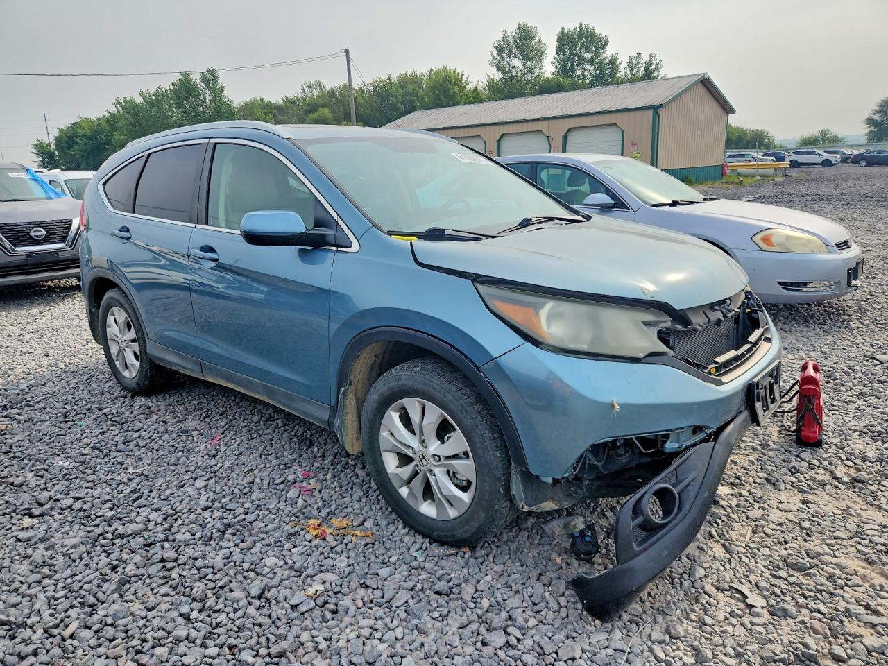 2014 Honda Cr-v Exl Blue vin: 2HKRM4H71EH632326