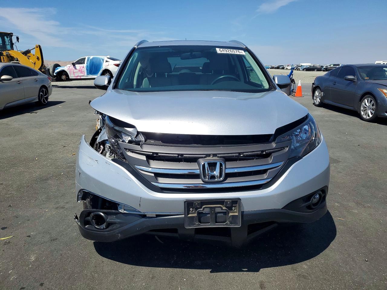 2014 Honda Cr-v Exl Silver vin: 2HKRM4H71EH633587