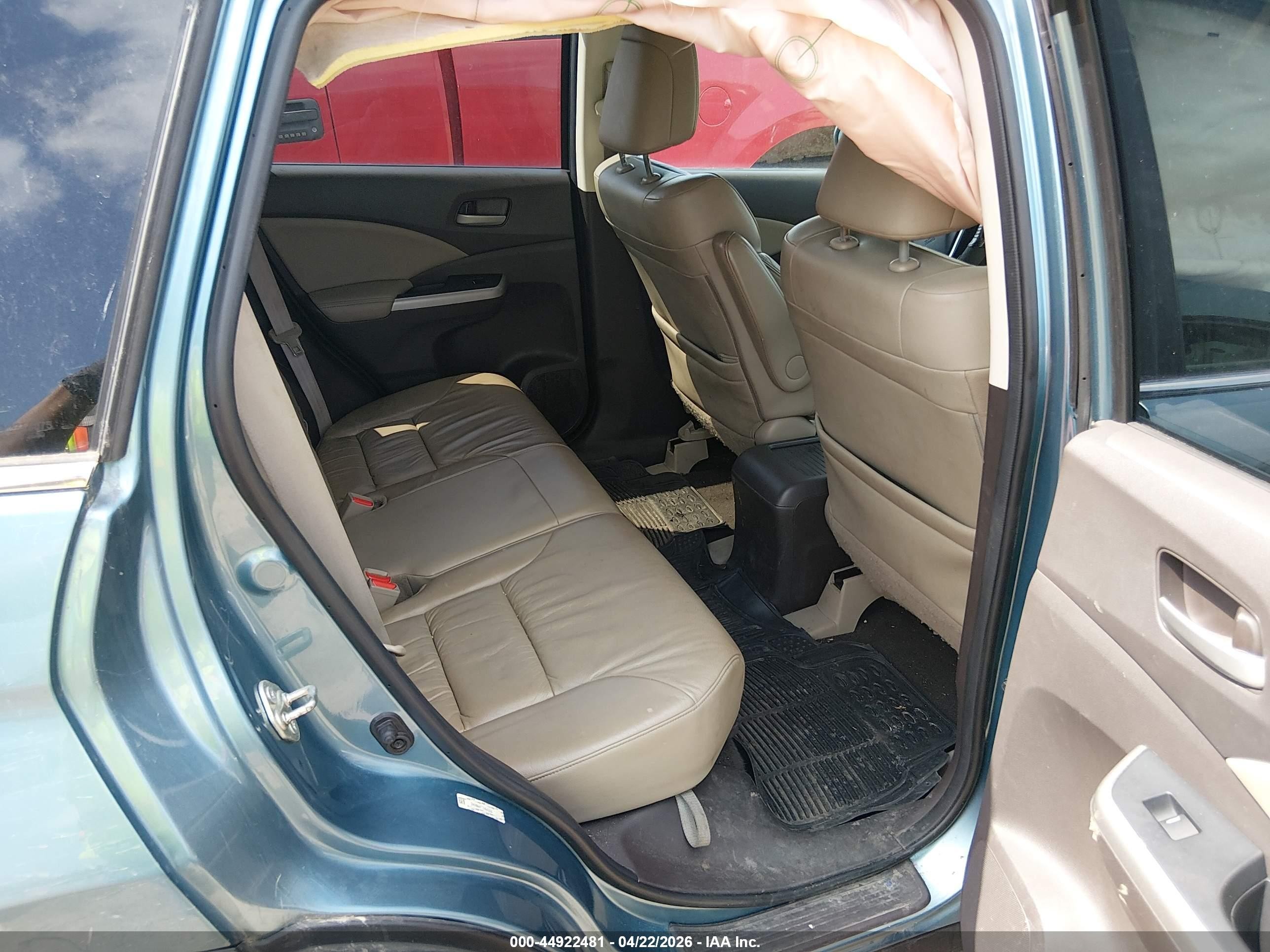 2014 Honda Cr-v Ex-l Light Blue vin: 2HKRM4H71EH643200