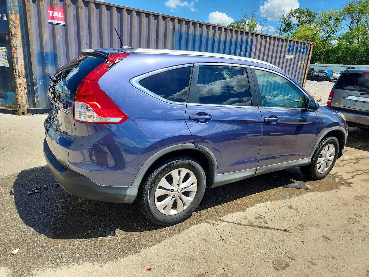 2014 Honda Cr-v Exl Blue vin: 2HKRM4H71EH643293