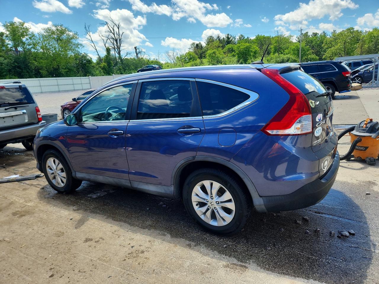 2014 Honda Cr-v Exl Blue vin: 2HKRM4H71EH643293