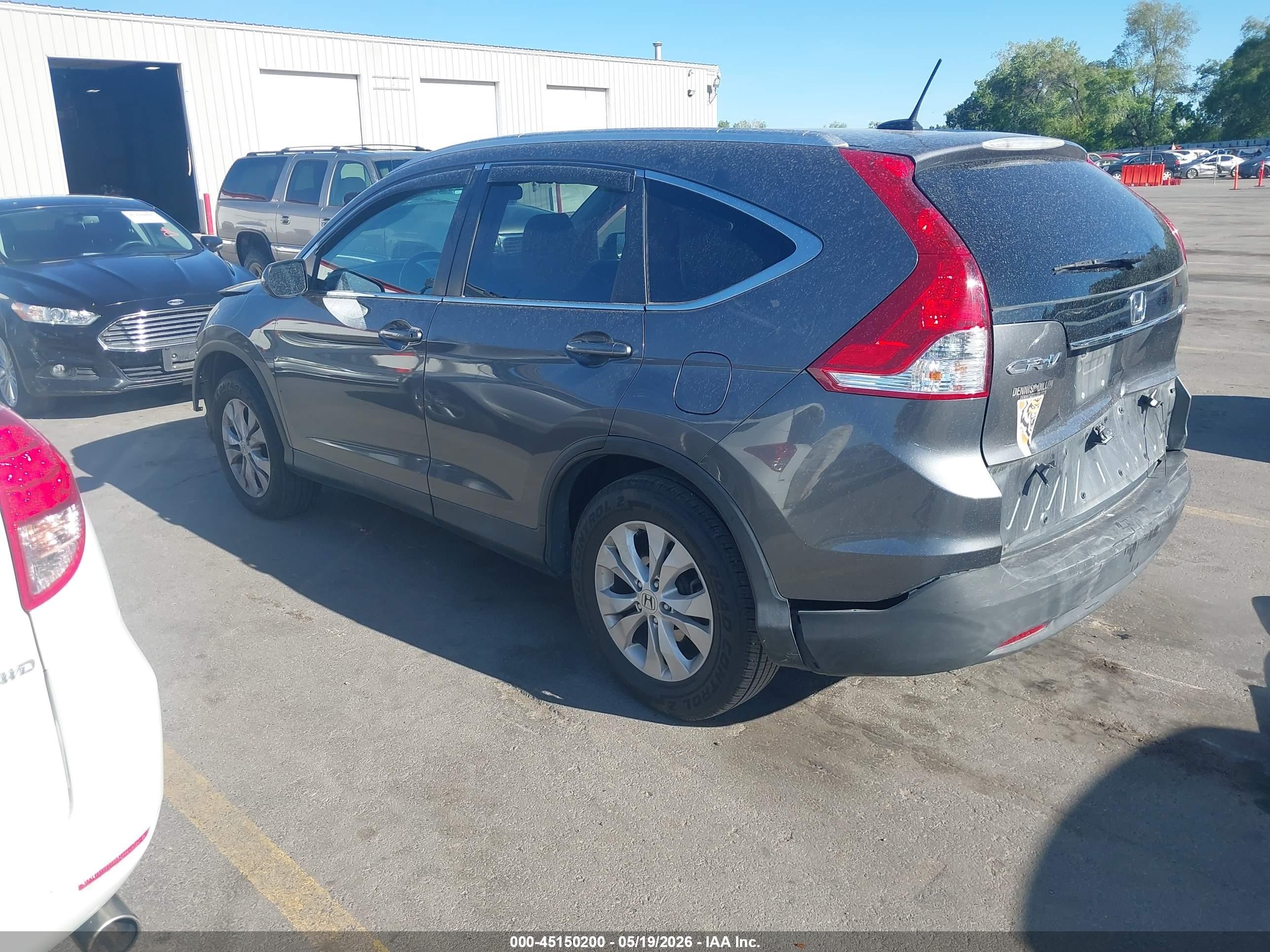 2014 Honda Cr-v Ex-l Gray vin: 2HKRM4H71EH655766