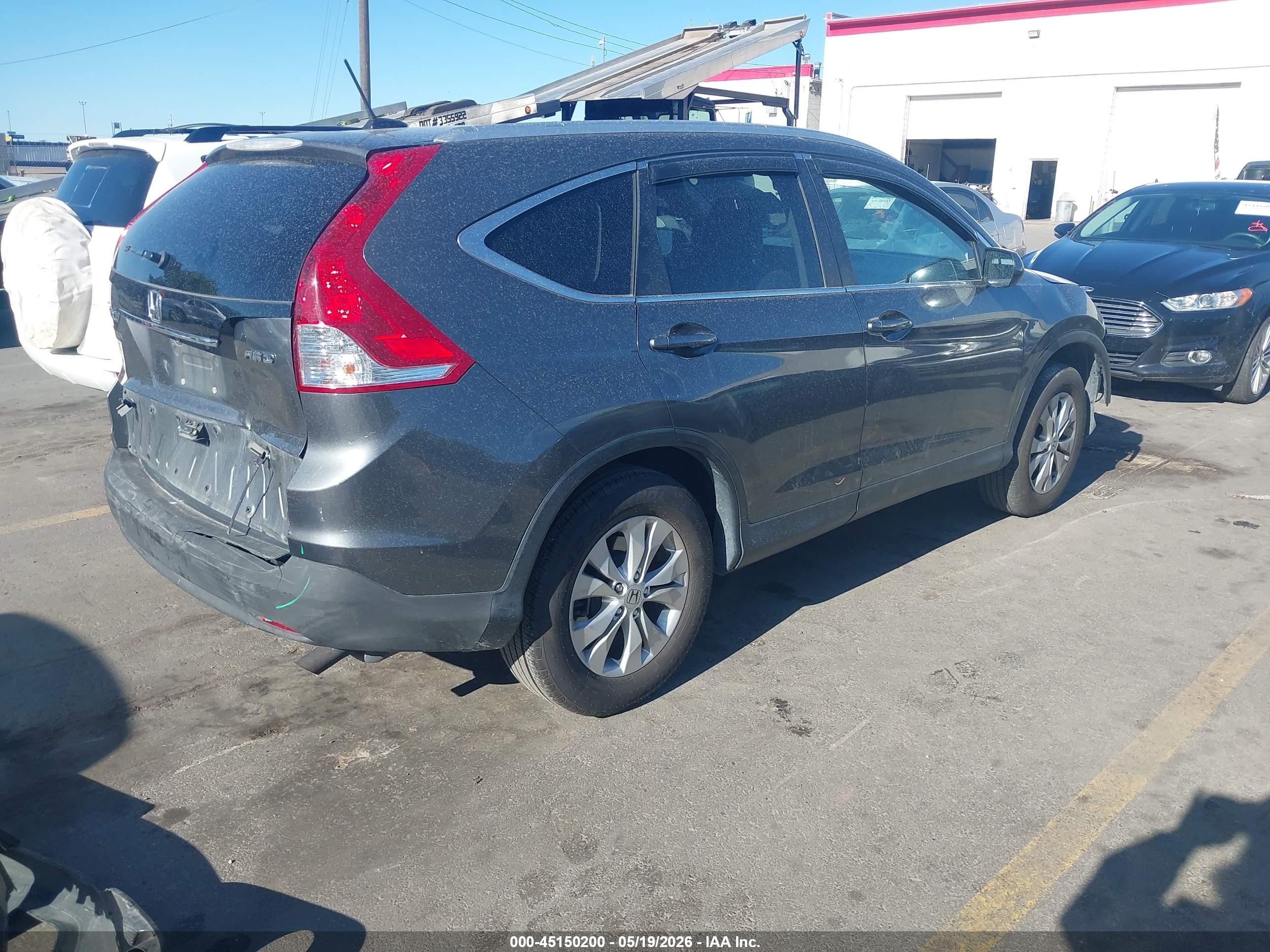 2014 Honda Cr-v Ex-l Gray vin: 2HKRM4H71EH655766