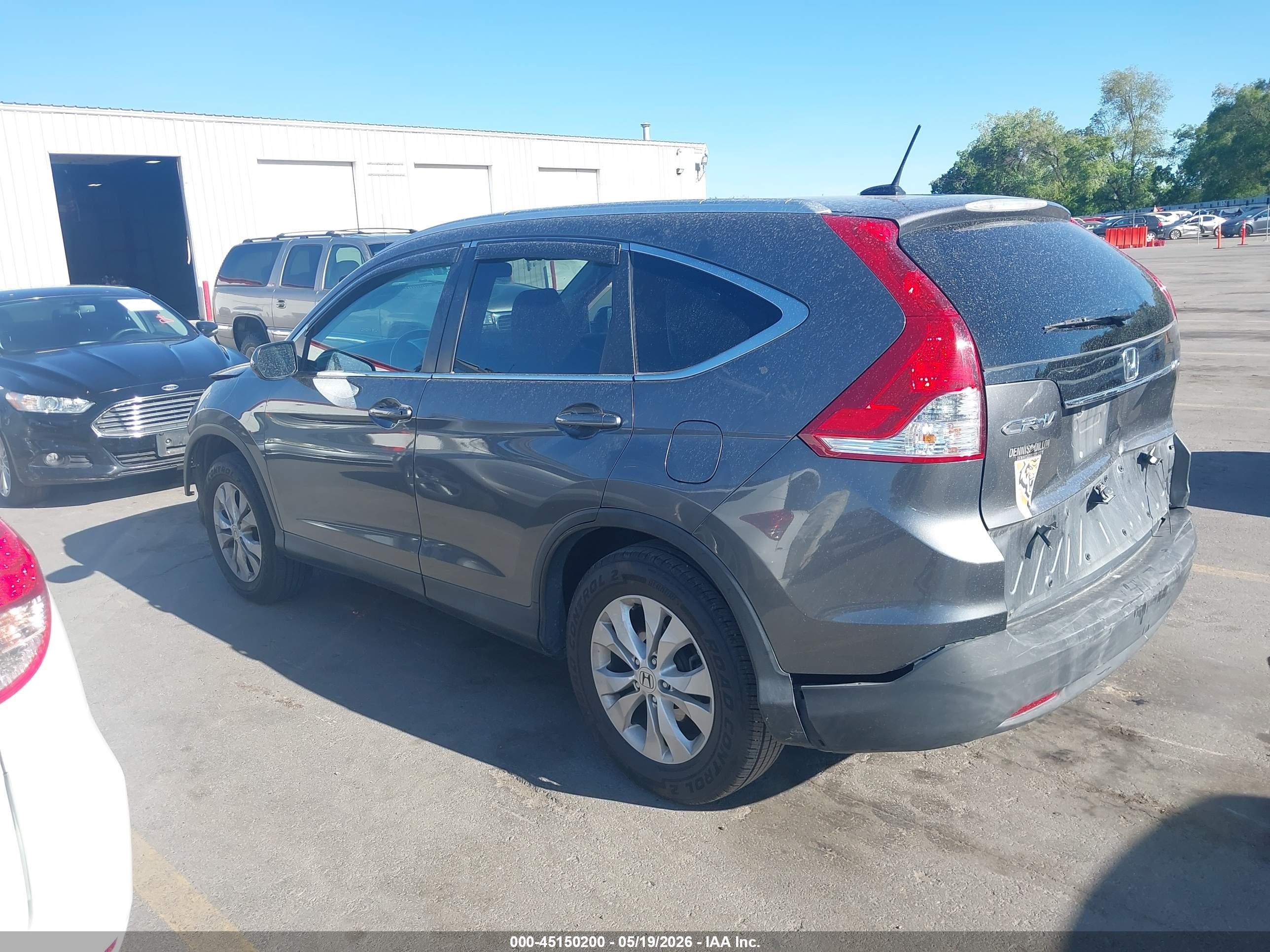 2014 Honda Cr-v Ex-l Gray vin: 2HKRM4H71EH655766