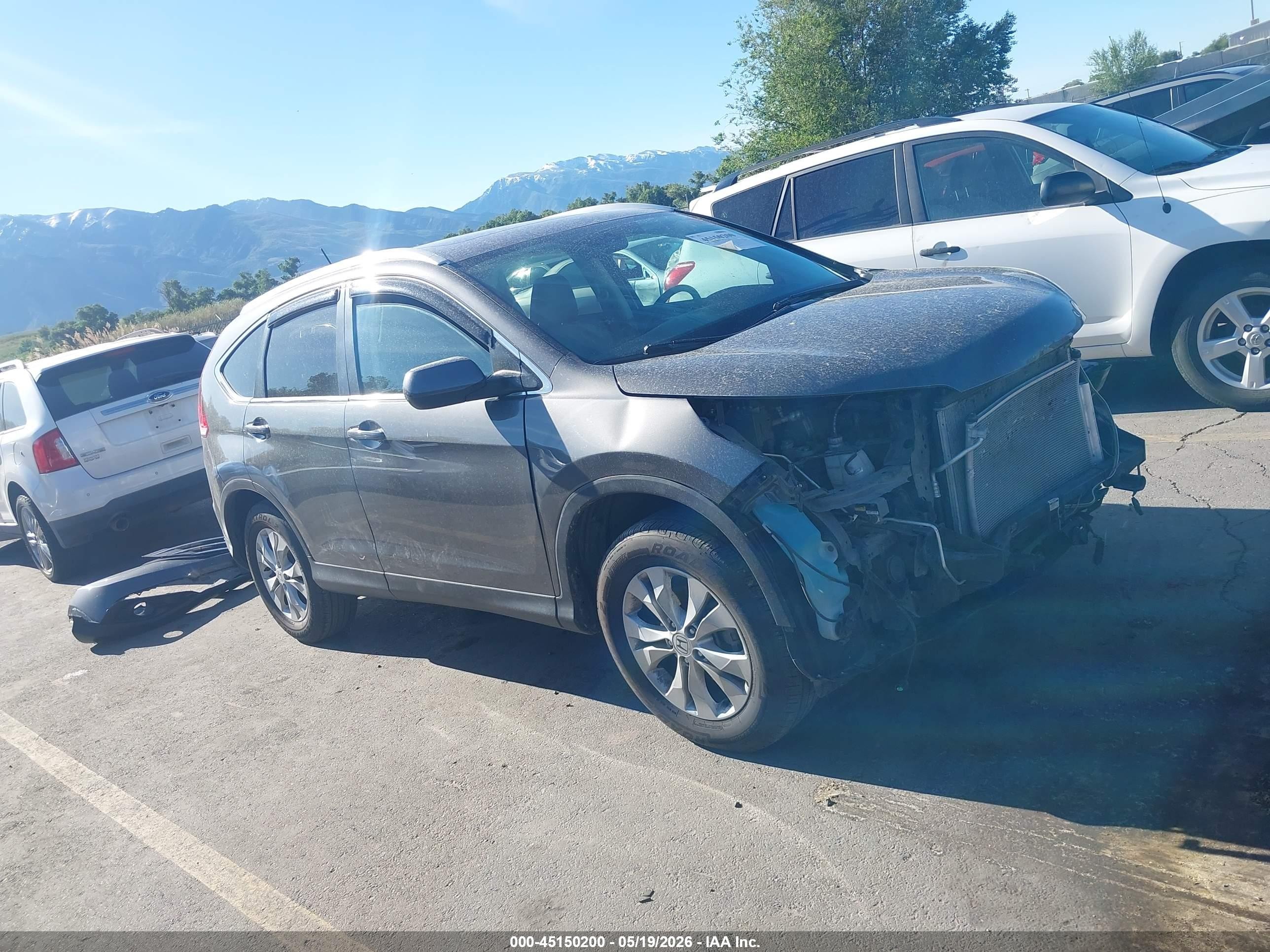 2014 Honda Cr-v Ex-l Gray vin: 2HKRM4H71EH655766