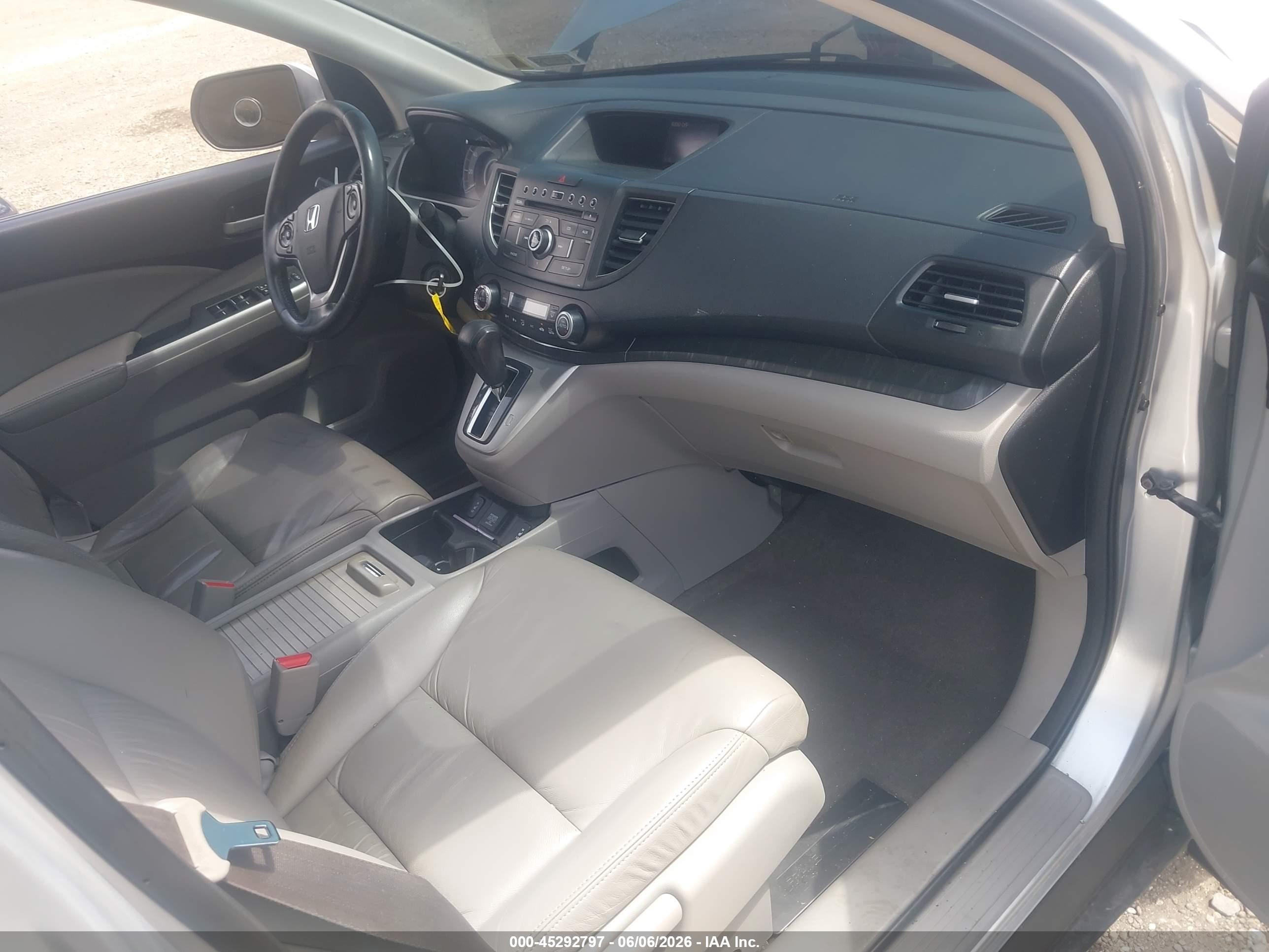 2014 Honda Cr-v Ex-l Silver vin: 2HKRM4H71EH665665