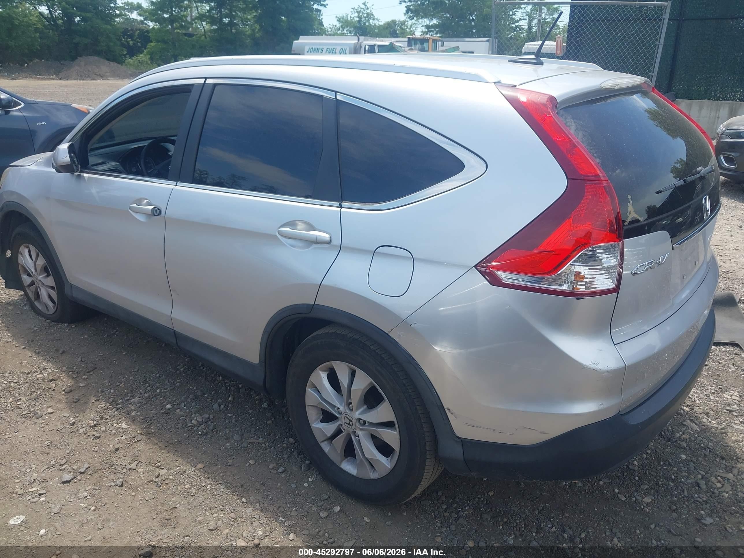 2014 Honda Cr-v Ex-l Silver vin: 2HKRM4H71EH665665