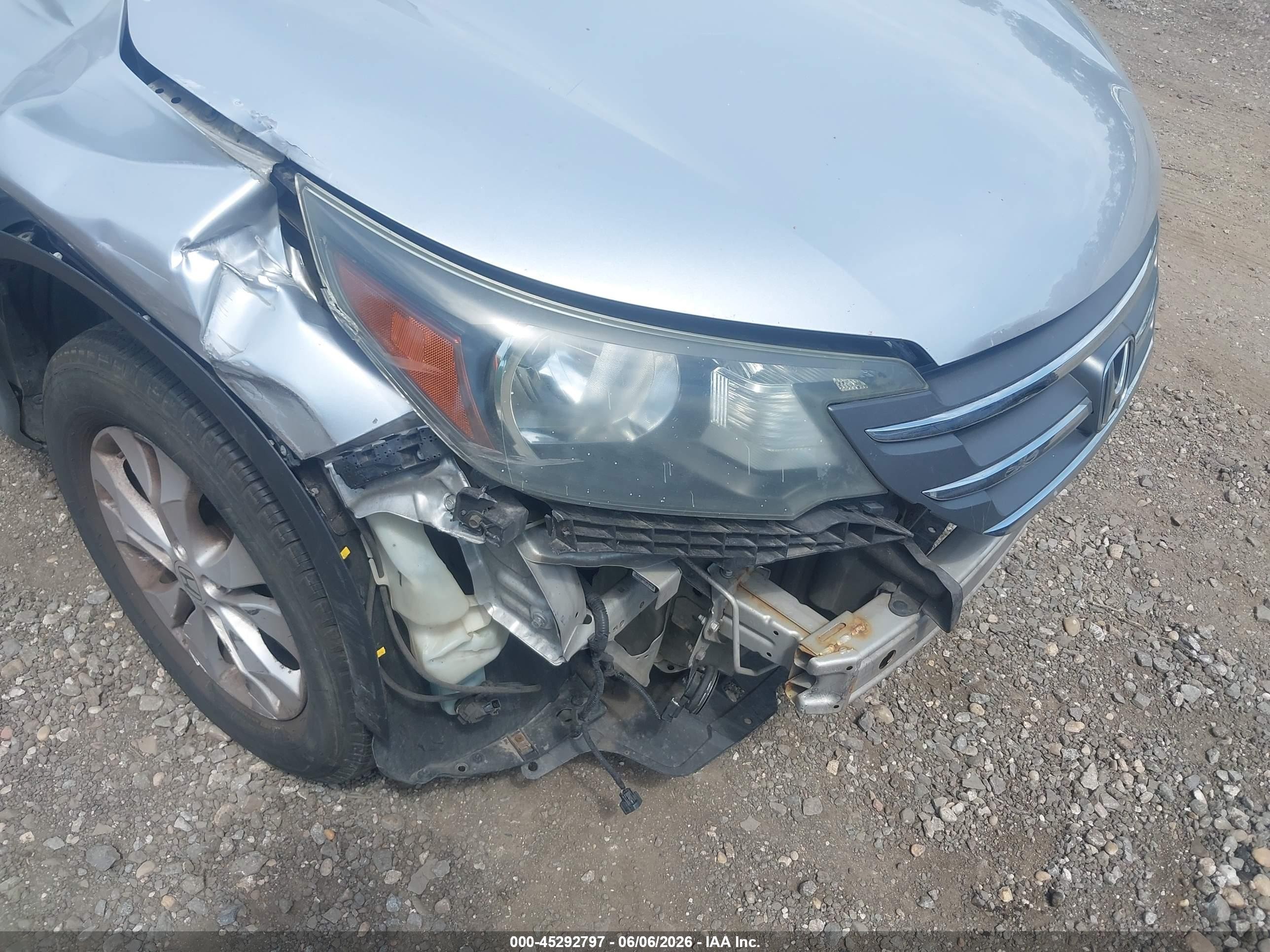 2014 Honda Cr-v Ex-l Silver vin: 2HKRM4H71EH665665