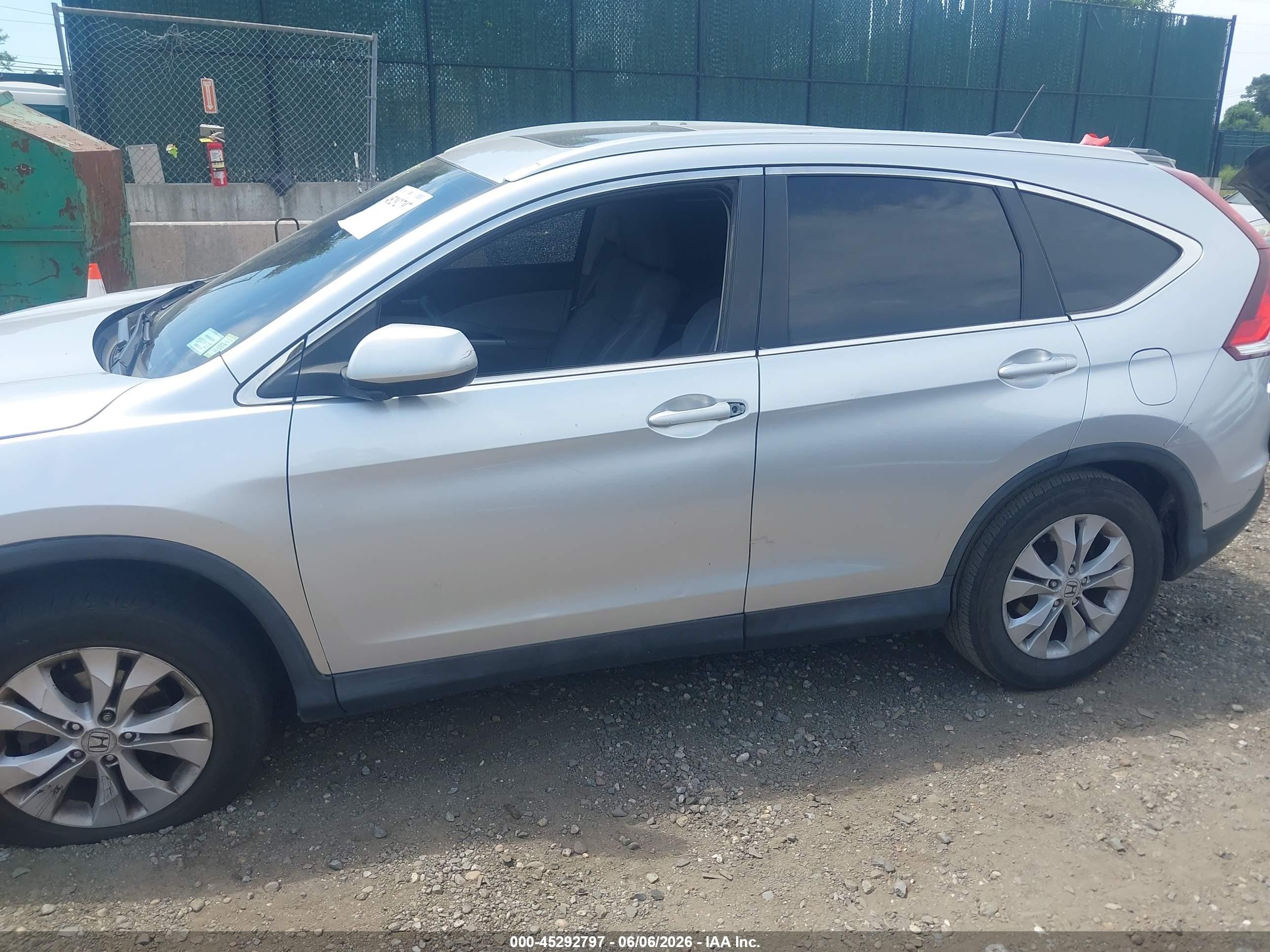 2014 Honda Cr-v Ex-l Silver vin: 2HKRM4H71EH665665