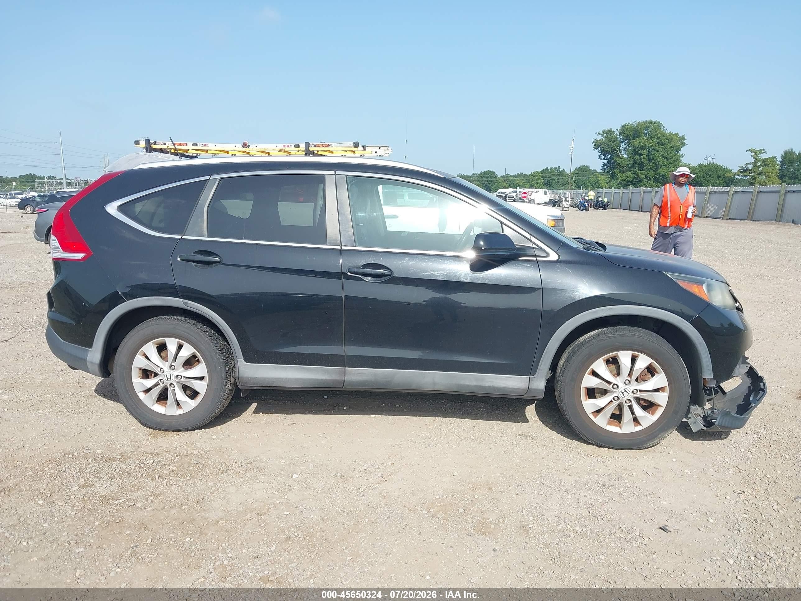 2014 Honda Cr-v Ex-l Black vin: 2HKRM4H71EH675760