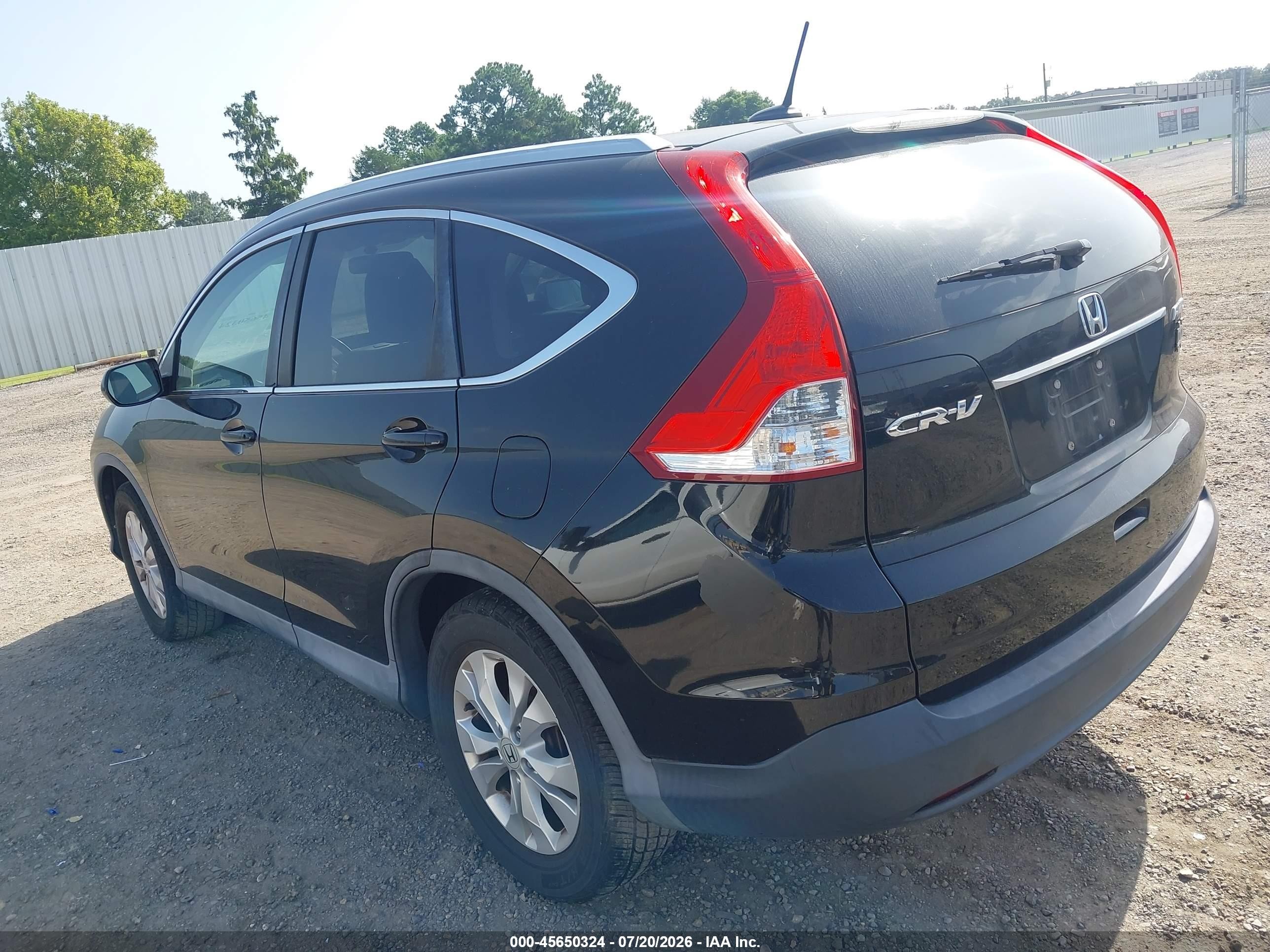 2014 Honda Cr-v Ex-l Black vin: 2HKRM4H71EH675760