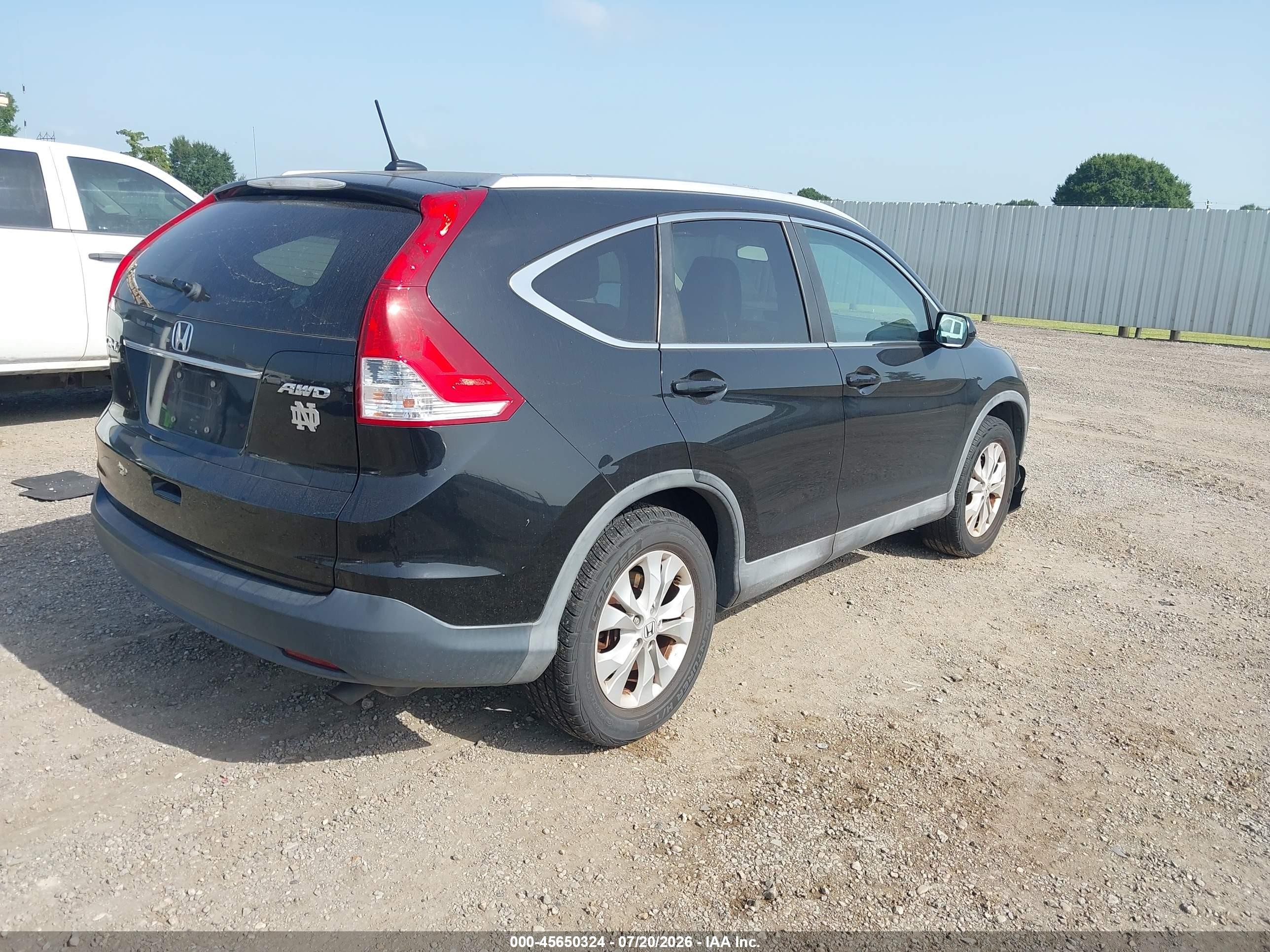 2014 Honda Cr-v Ex-l Black vin: 2HKRM4H71EH675760