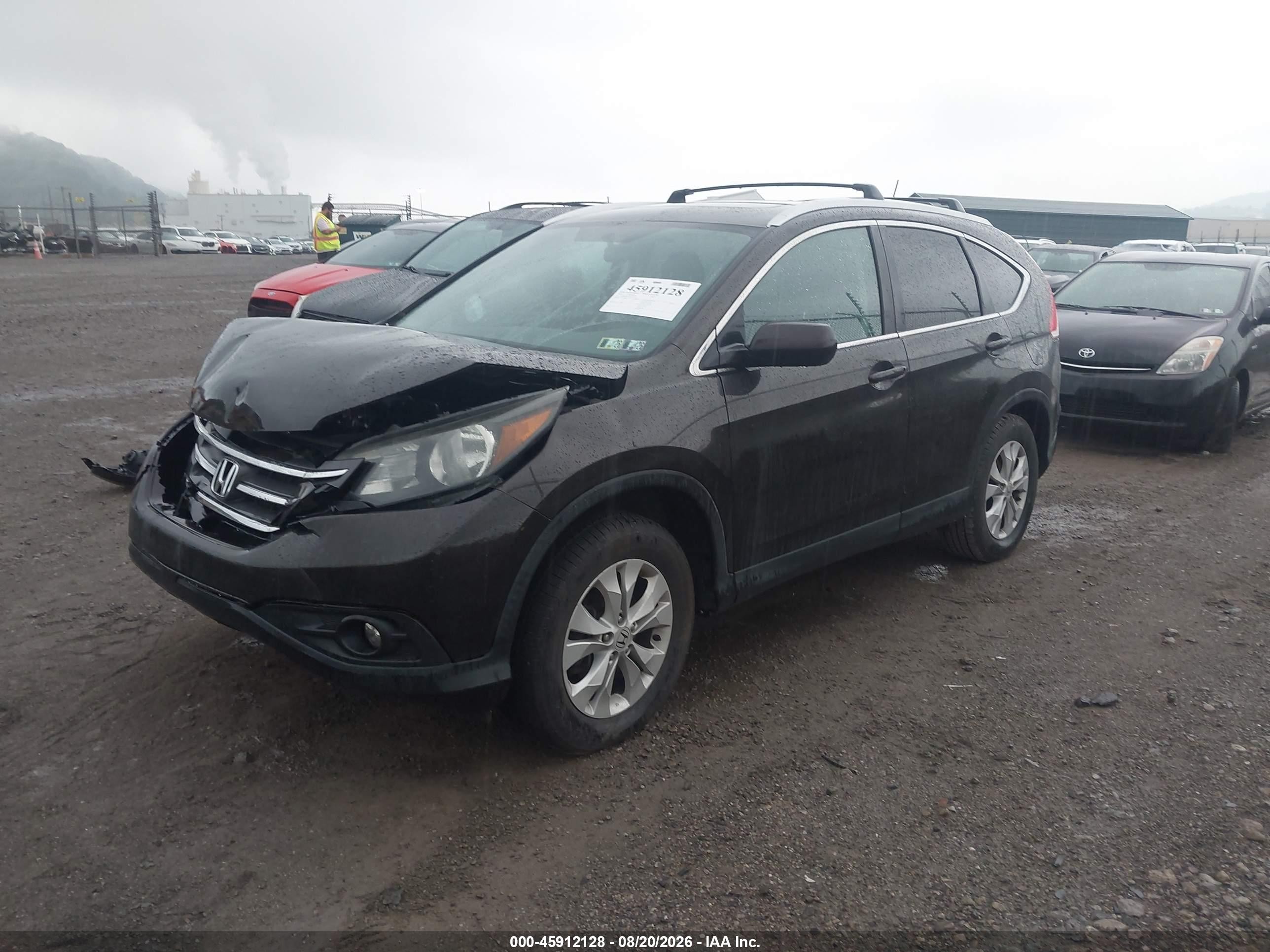 2014 Honda Cr-v Ex-l Brown vin: 2HKRM4H71EH697550