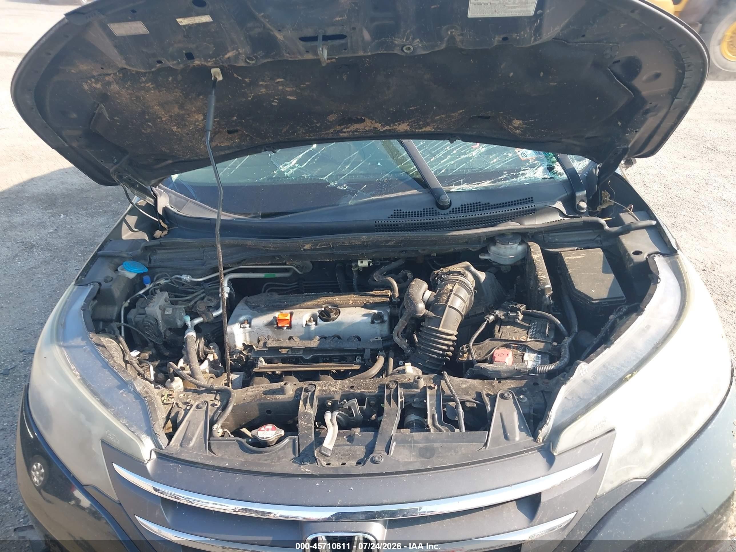 2014 Honda Cr-v Ex-l Черный vin: 2HKRM4H71EH700401