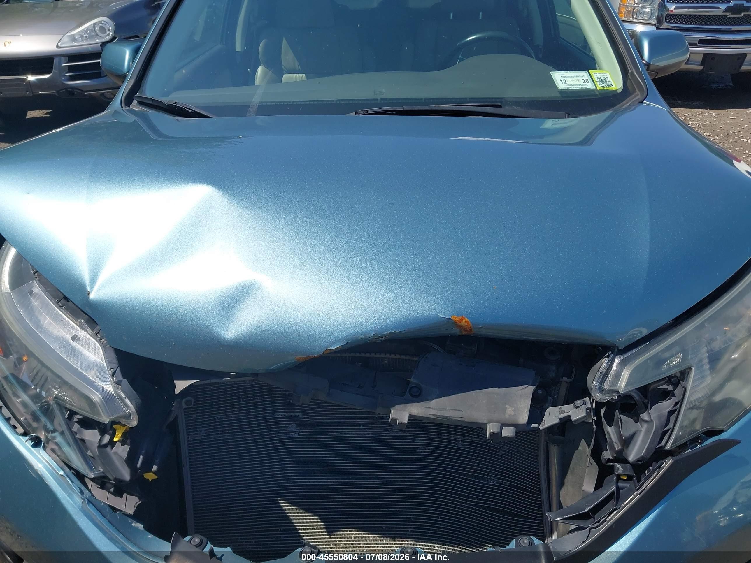 2014 Honda Cr-v Ex-l Blue vin: 2HKRM4H71EH715805