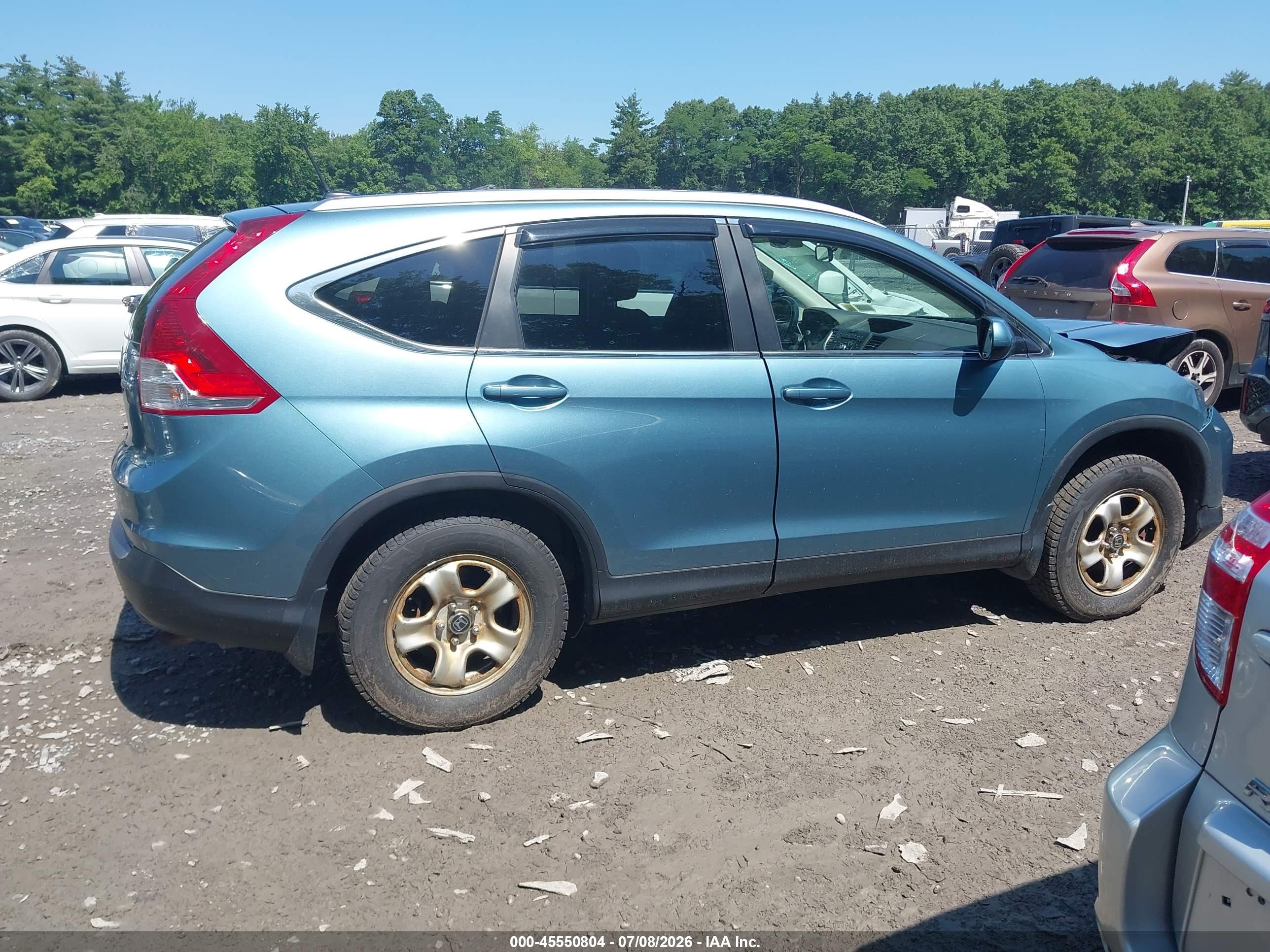 2014 Honda Cr-v Ex-l Blue vin: 2HKRM4H71EH715805