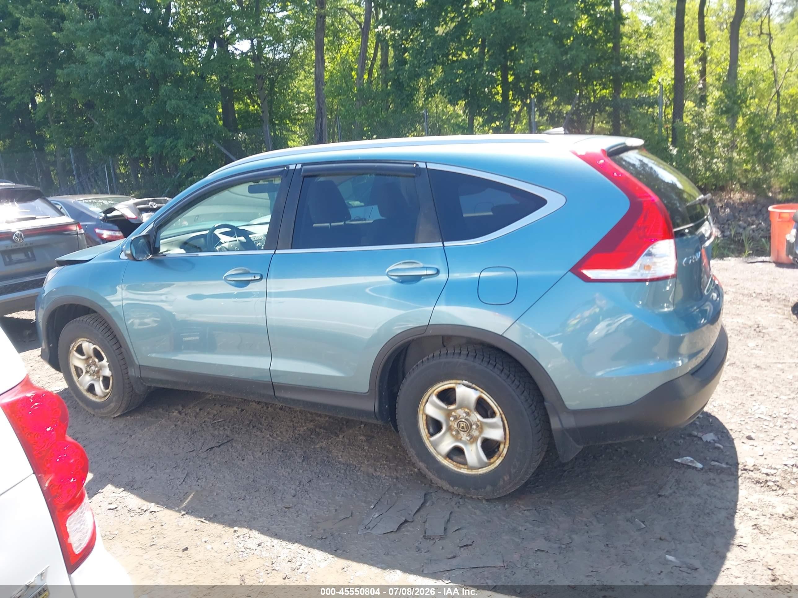 2014 Honda Cr-v Ex-l Blue vin: 2HKRM4H71EH715805