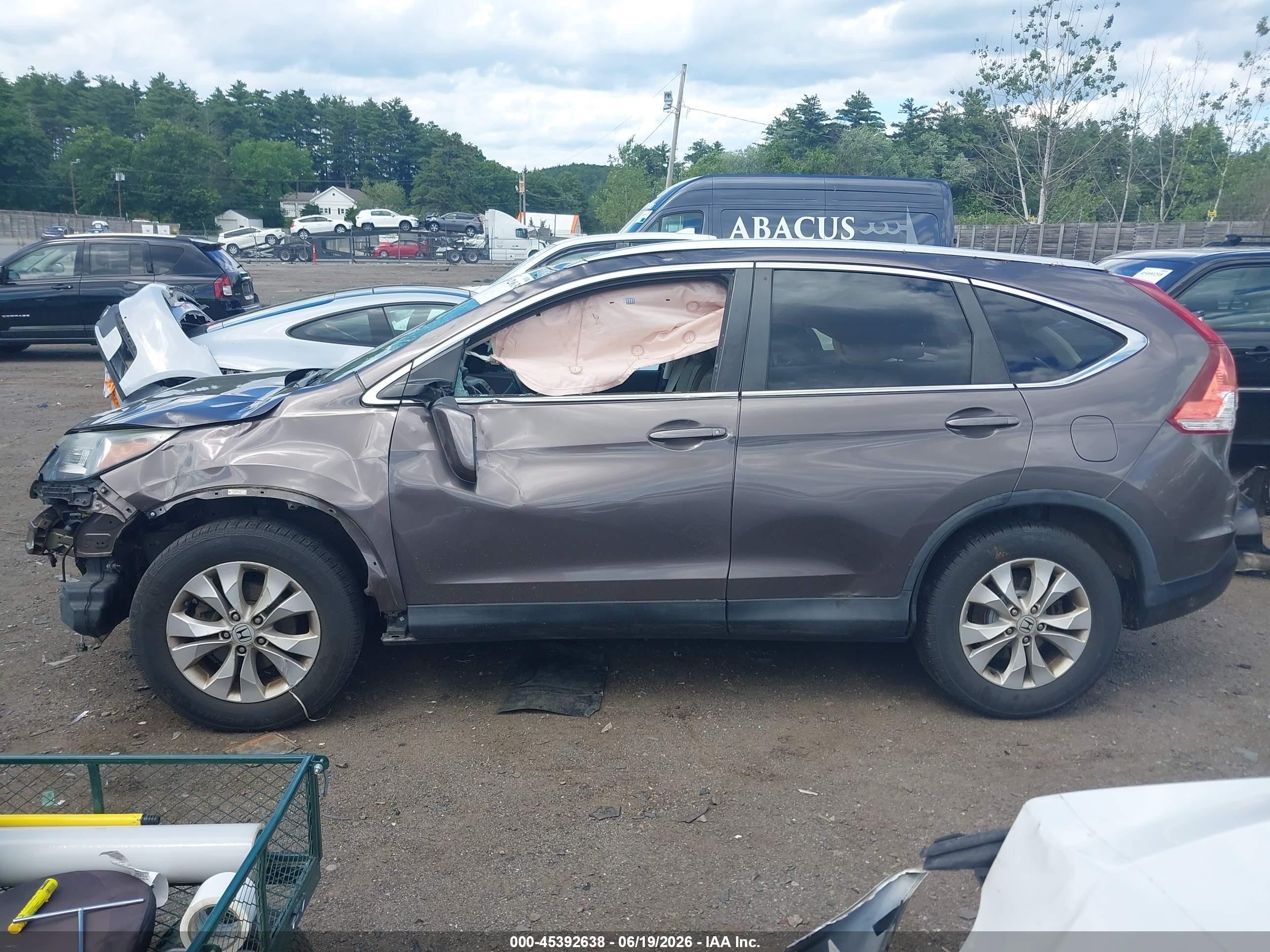 2014 Honda Cr-v Ex-l Gray vin: 2HKRM4H71EH716808