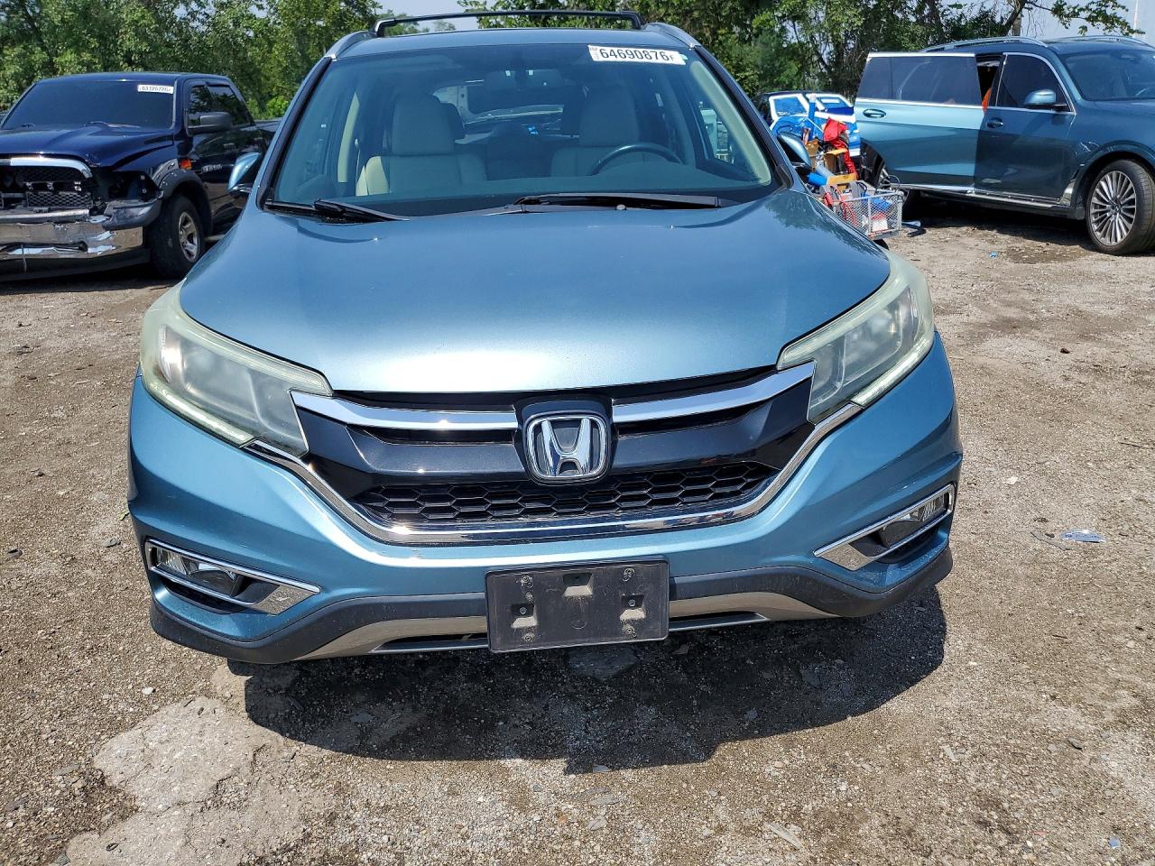 2015 Honda Cr-v Exl Бирюзовый vin: 2HKRM4H71FH609663