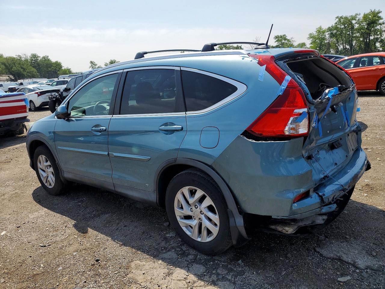 2015 Honda Cr-v Exl Бирюзовый vin: 2HKRM4H71FH609663